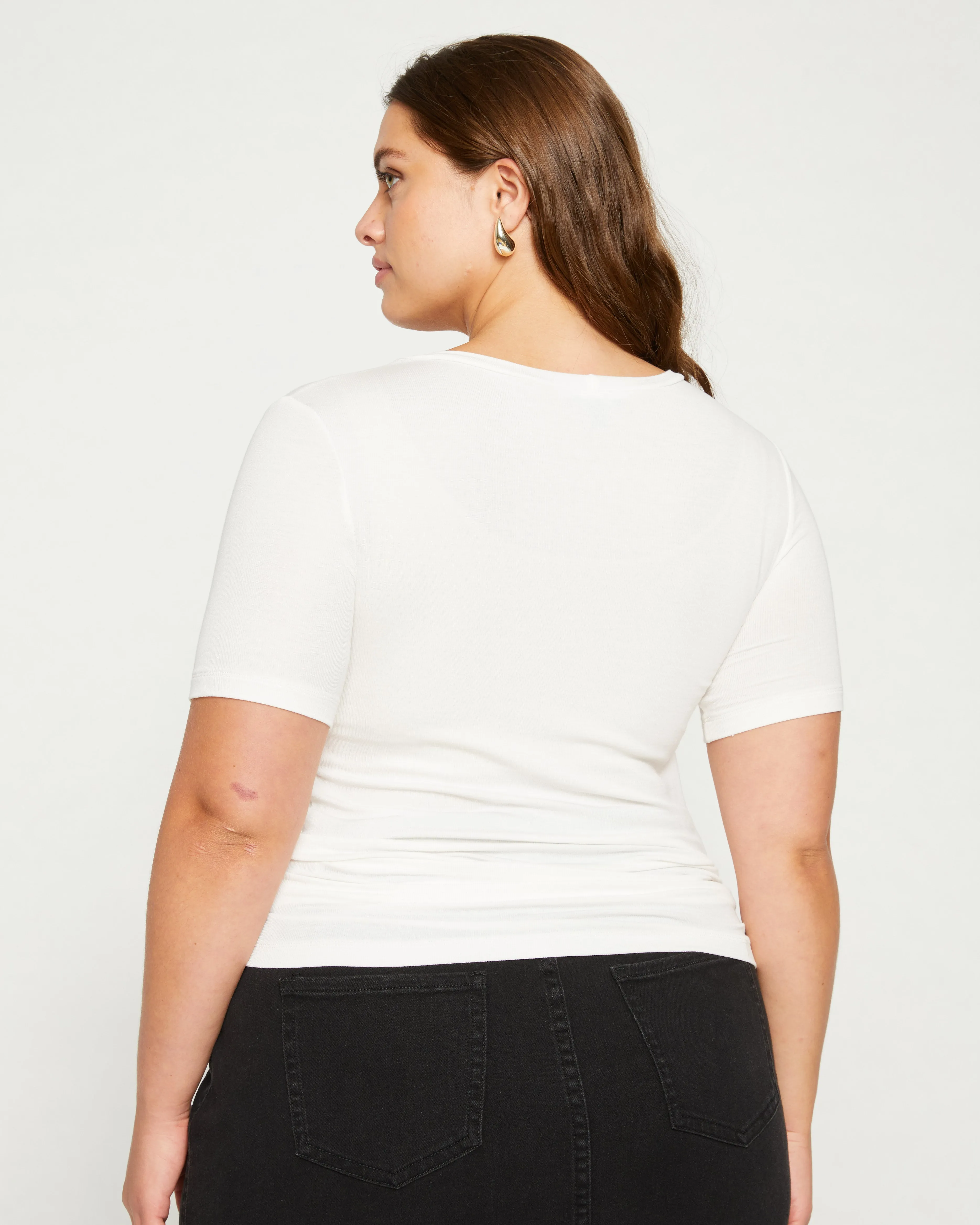 Foundation Short Sleeve Crew Neck Tee - Vapor sold by Universal Standard product image thumbnail 4