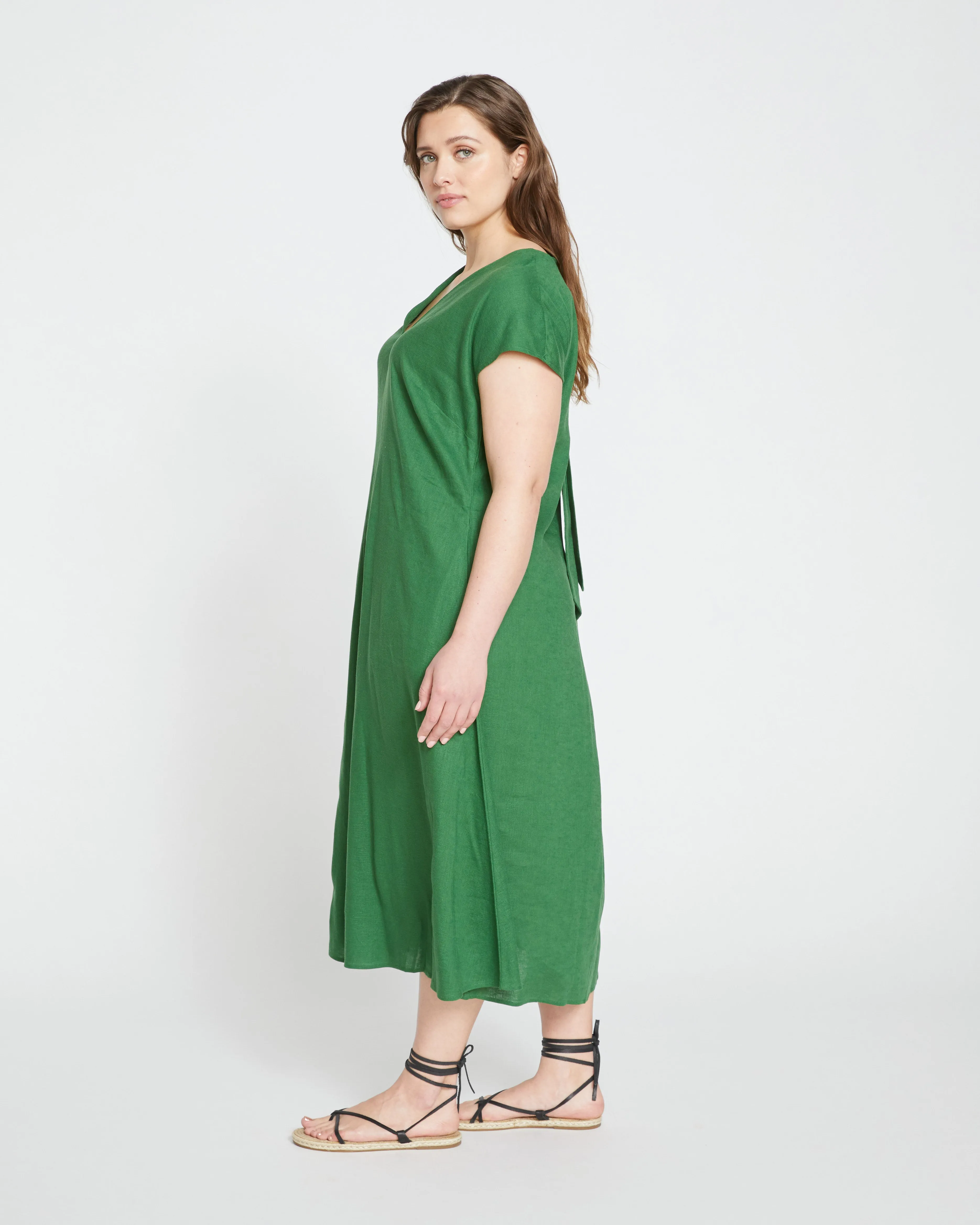 Louvre Bow Back Linen Dress - Jardin sold by Universal Standard product image thumbnail 4