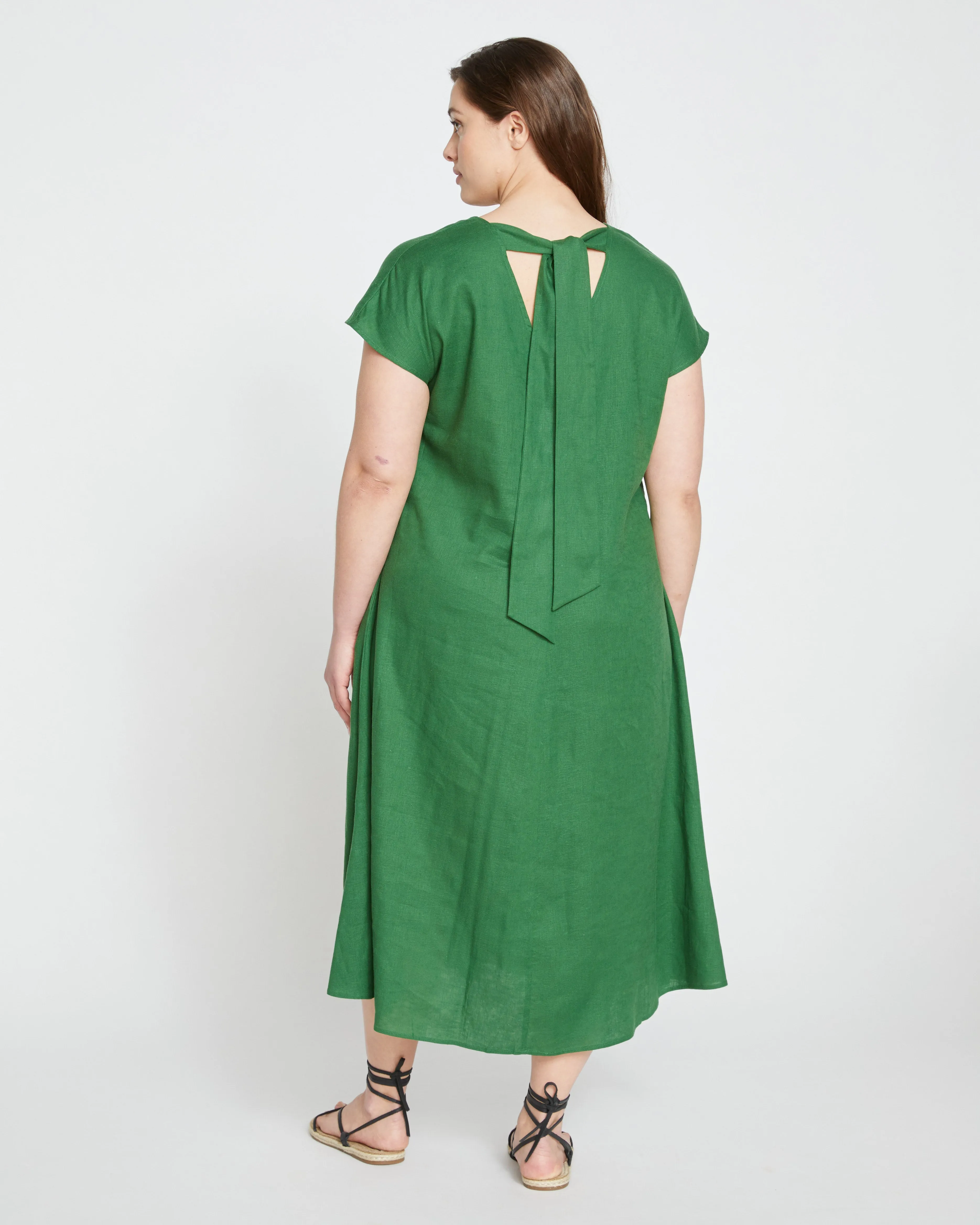 Louvre Bow Back Linen Dress - Jardin sold by Universal Standard product image thumbnail 5