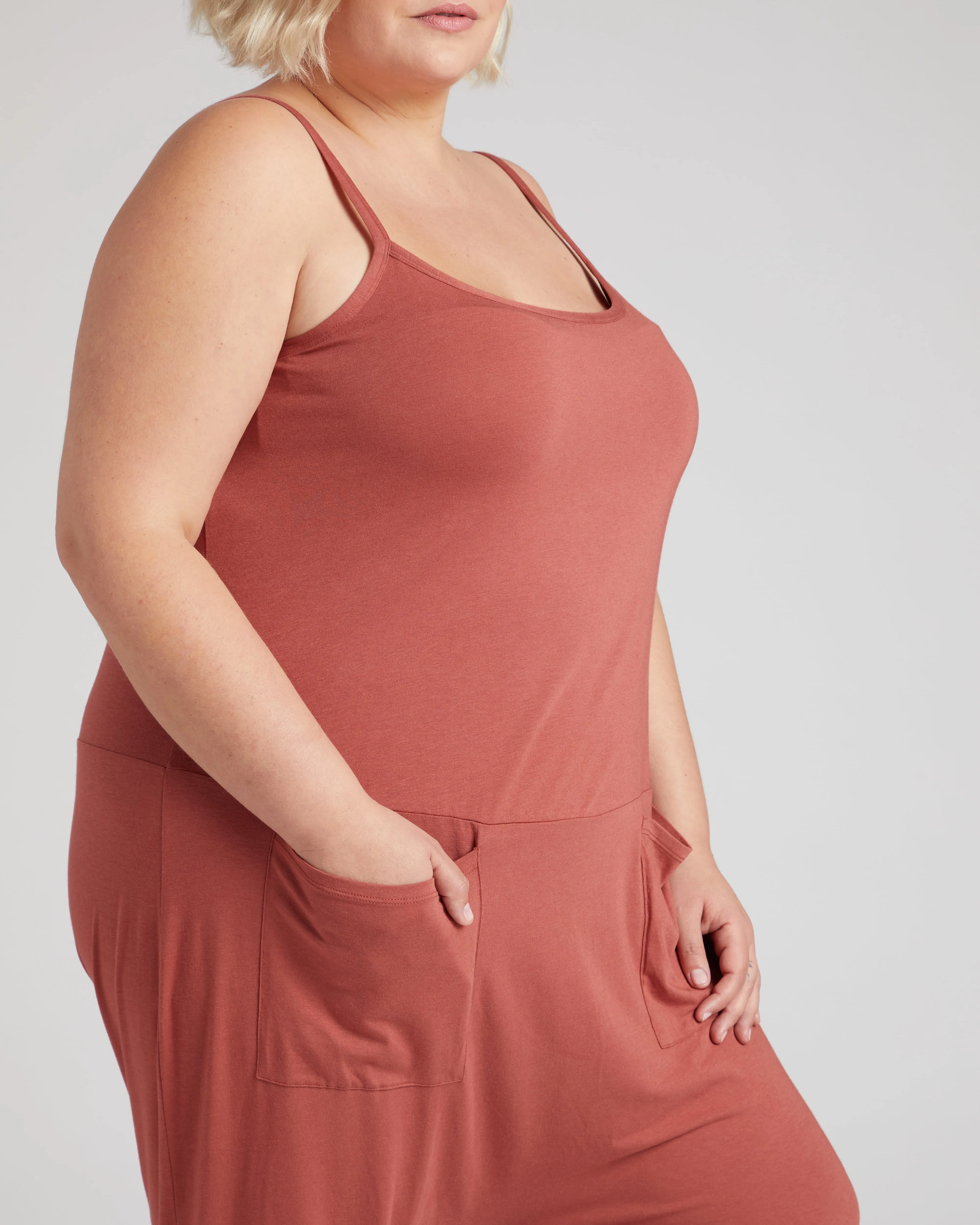 Jackson Sleeveless Jumpsuit - Terracotta sold by Universal Standard product image thumbnail 2
