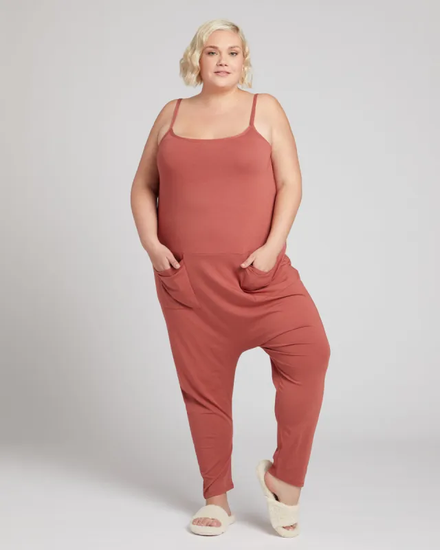 Jackson Sleeveless Jumpsuit - Terracotta sold by Universal Standard