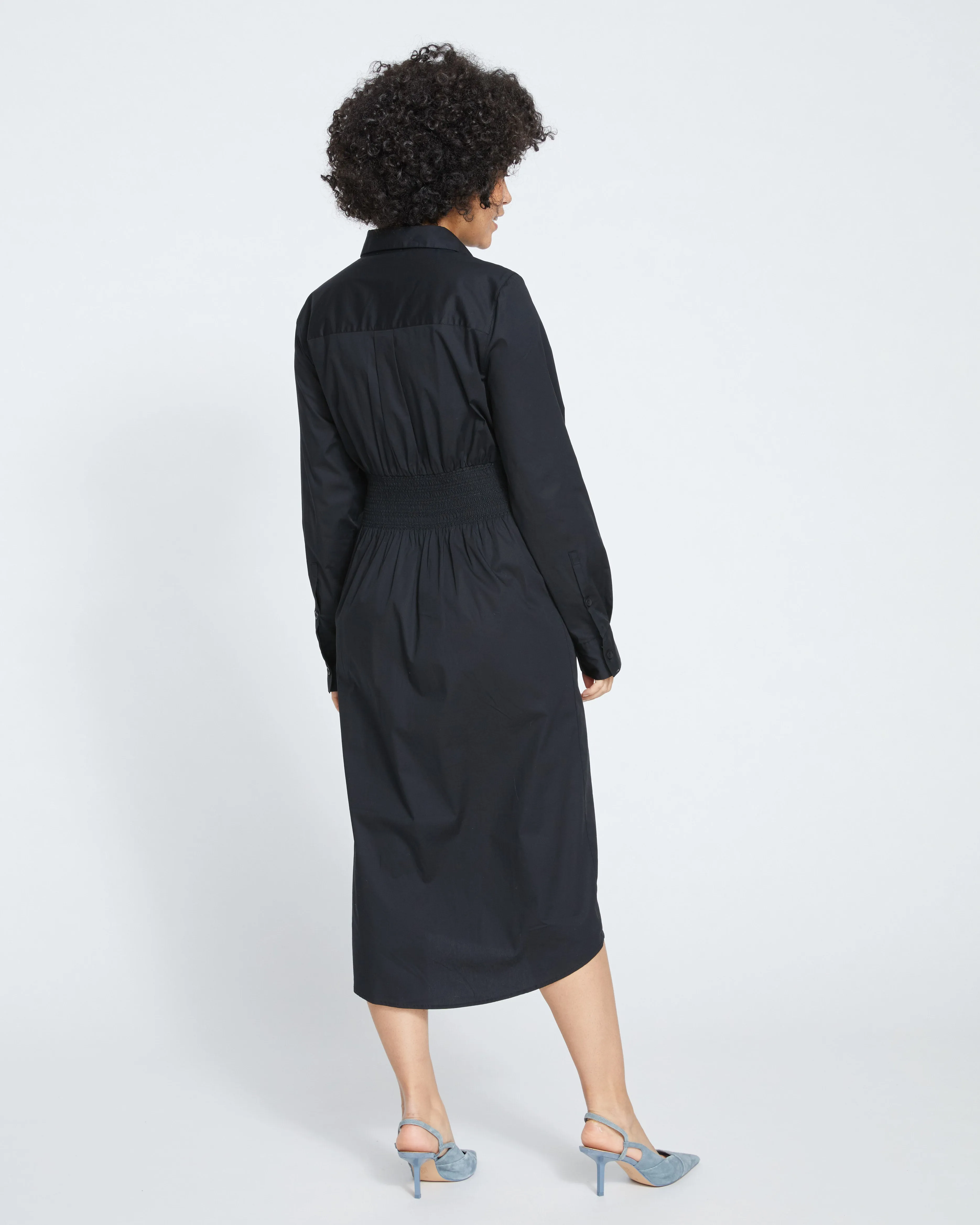 Hamptons Smocked Shirtdress - Black sold by Universal Standard product image thumbnail 4