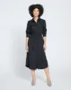 Hamptons Smocked Shirtdress - Black sold by Universal Standard