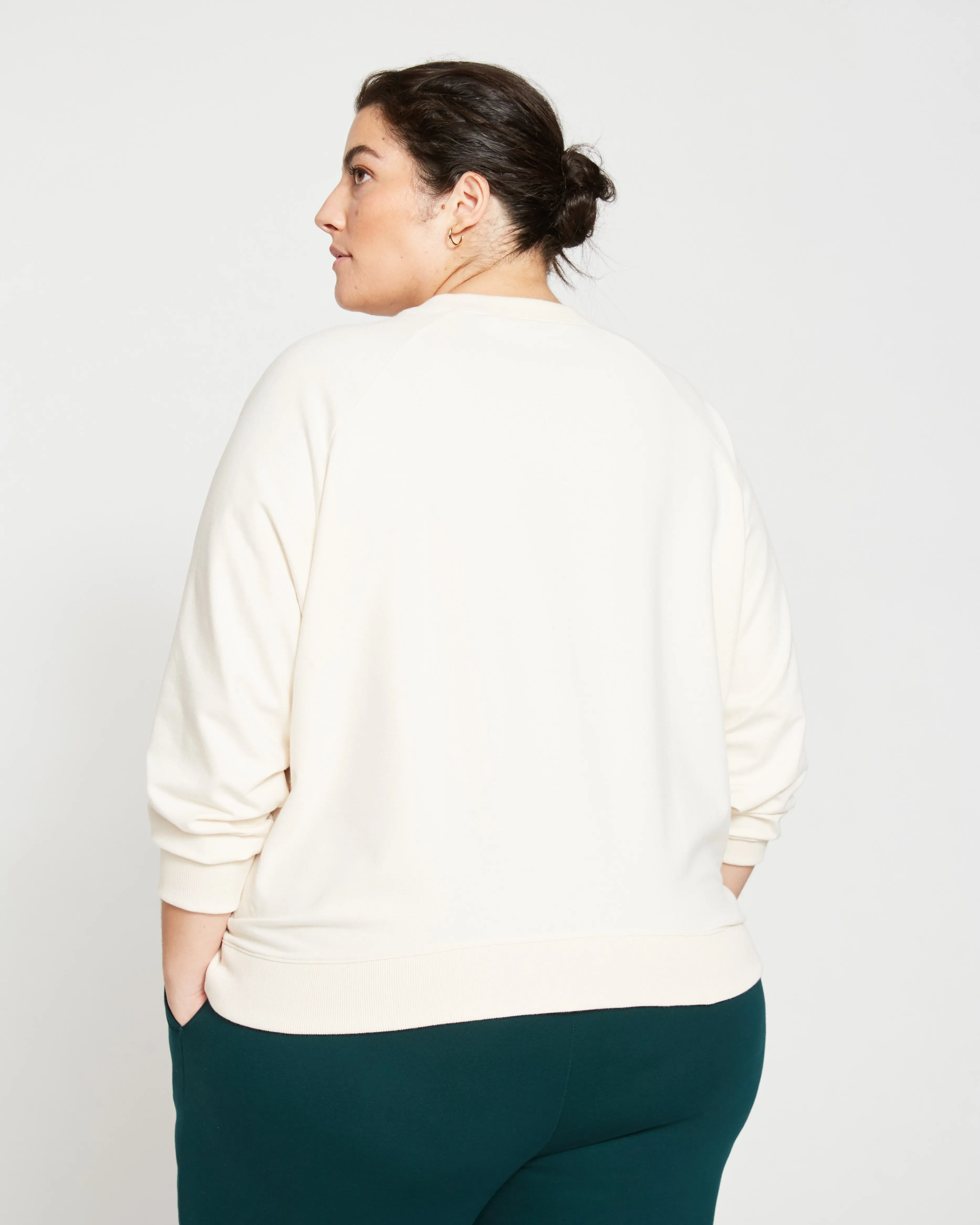 Peachy Terry Side Zip Pullover - Vapor sold by Universal Standard product image thumbnail 4