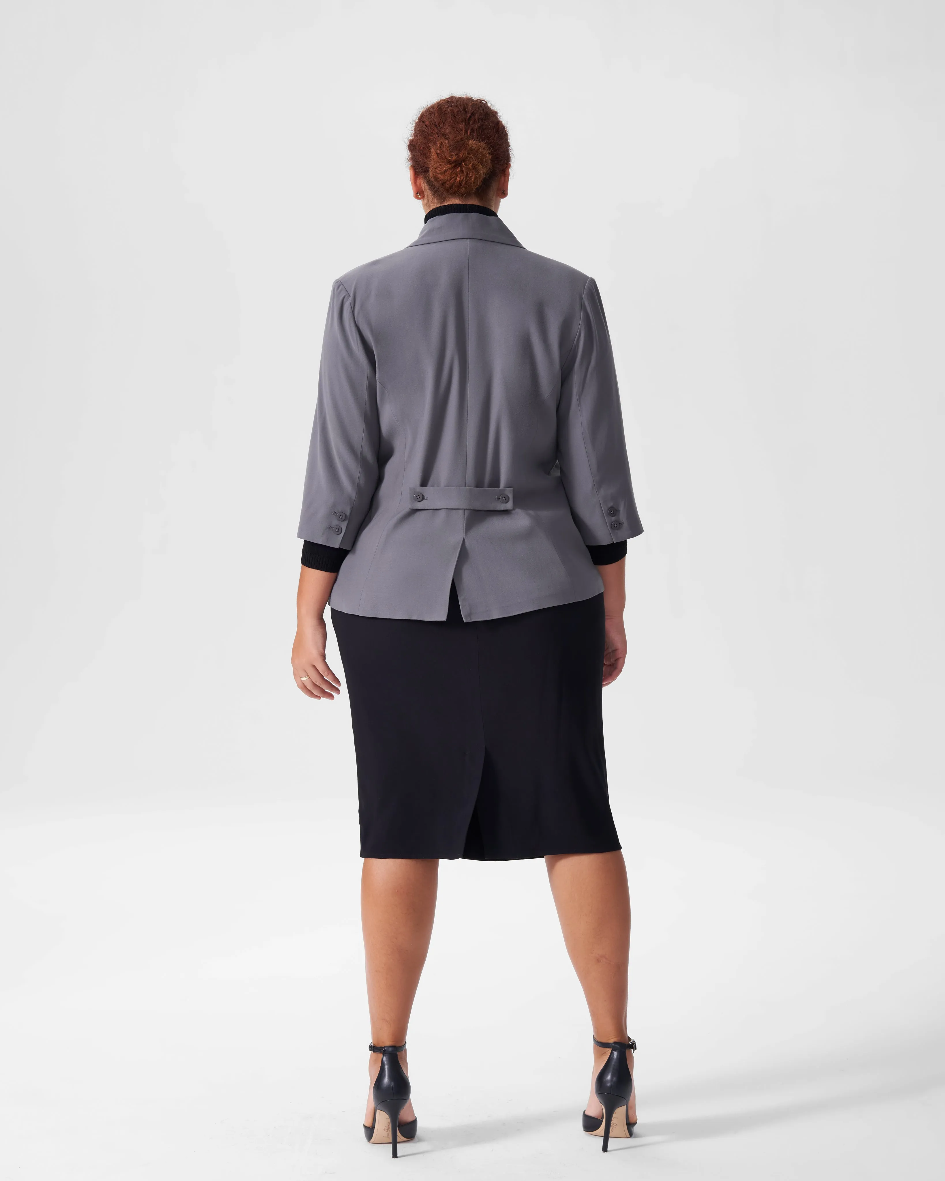 Meg Short Blazer - Slate sold by Universal Standard product image thumbnail 4