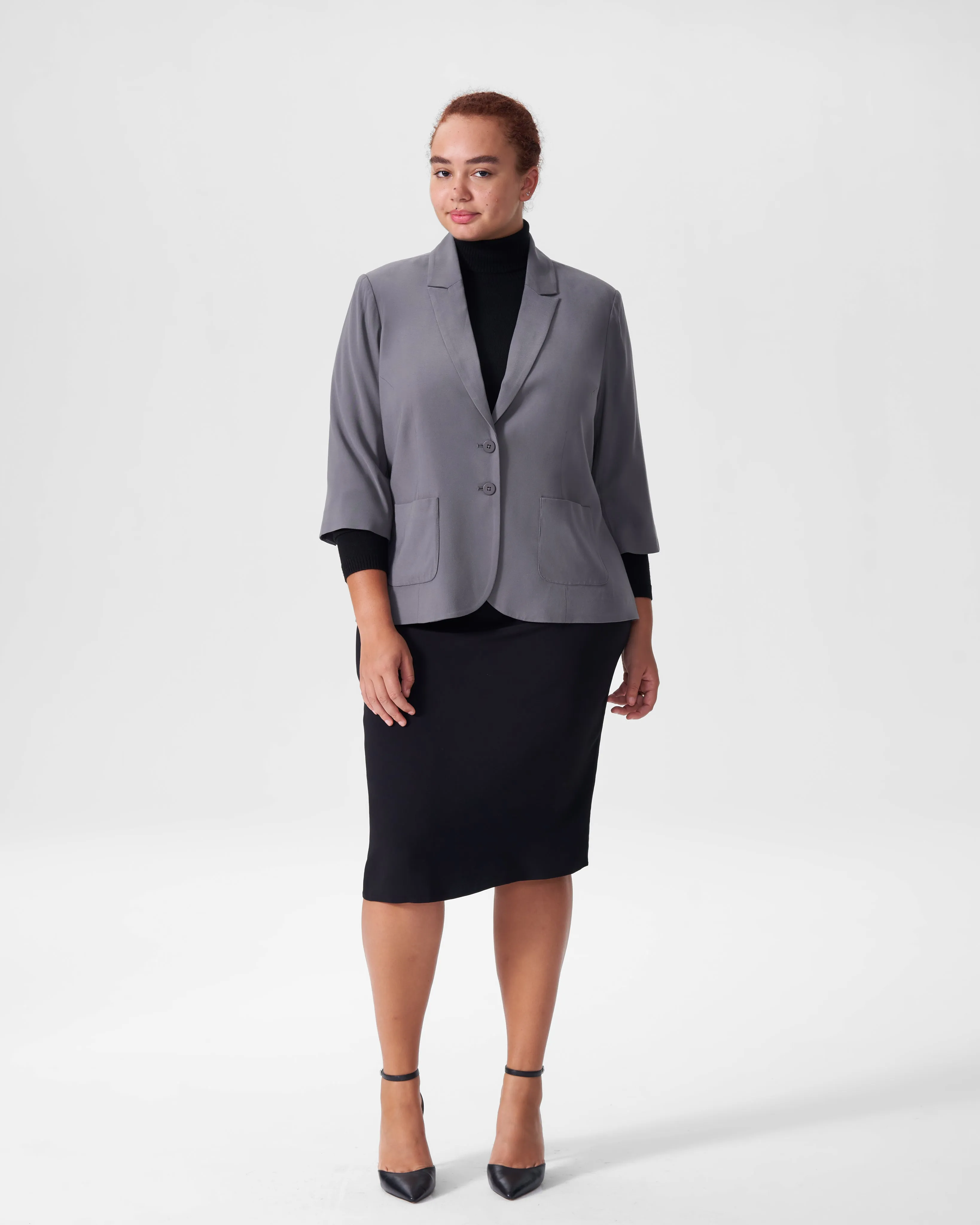 Meg Short Blazer - Slate sold by Universal Standard product image thumbnail 5