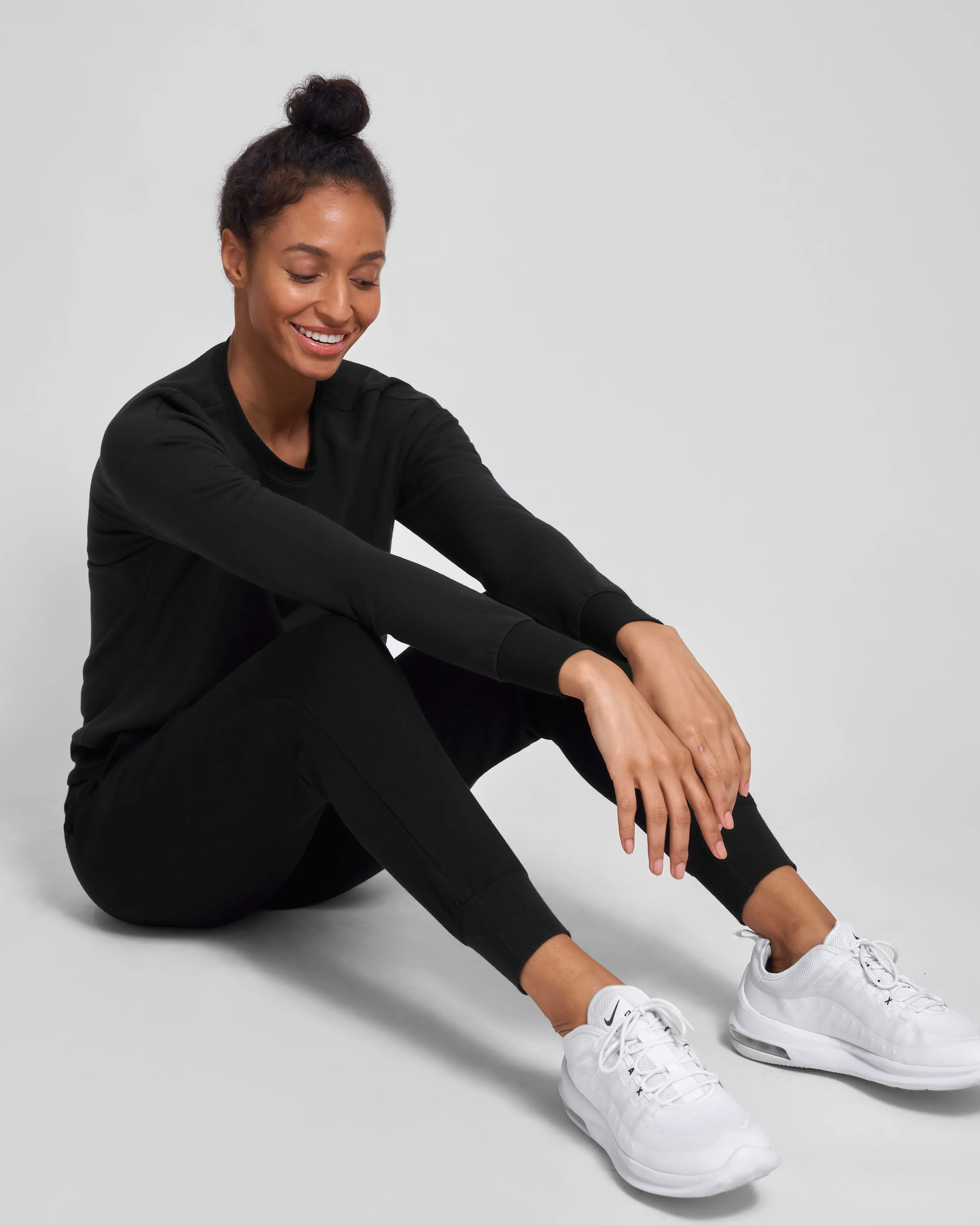 Bridget Luxe Fine Terry Jogger - Black sold by Universal Standard product image thumbnail 3