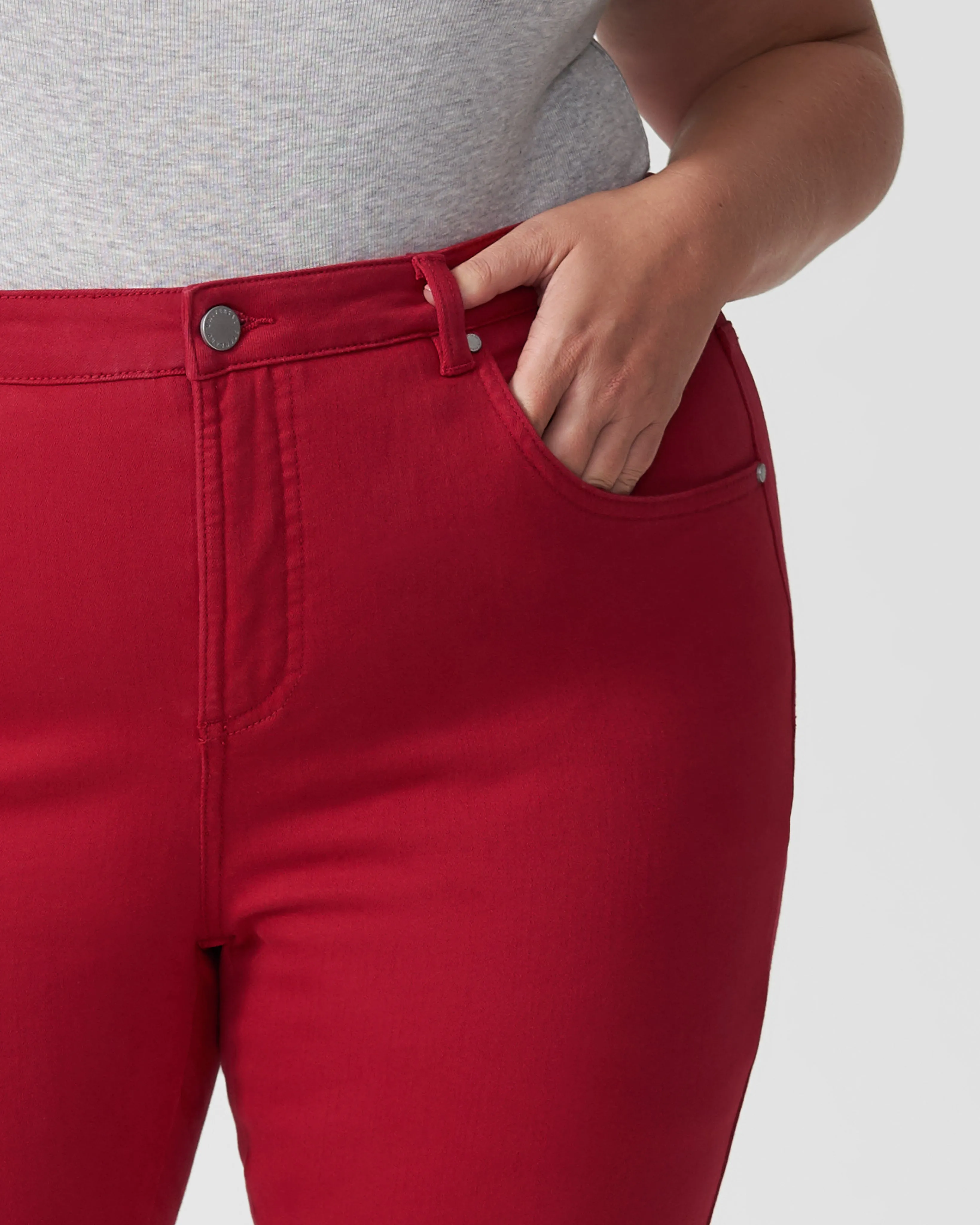 Seine High Rise Skinny Jeans 27 Inch - Red Dahlia sold by Universal Standard product image thumbnail 5