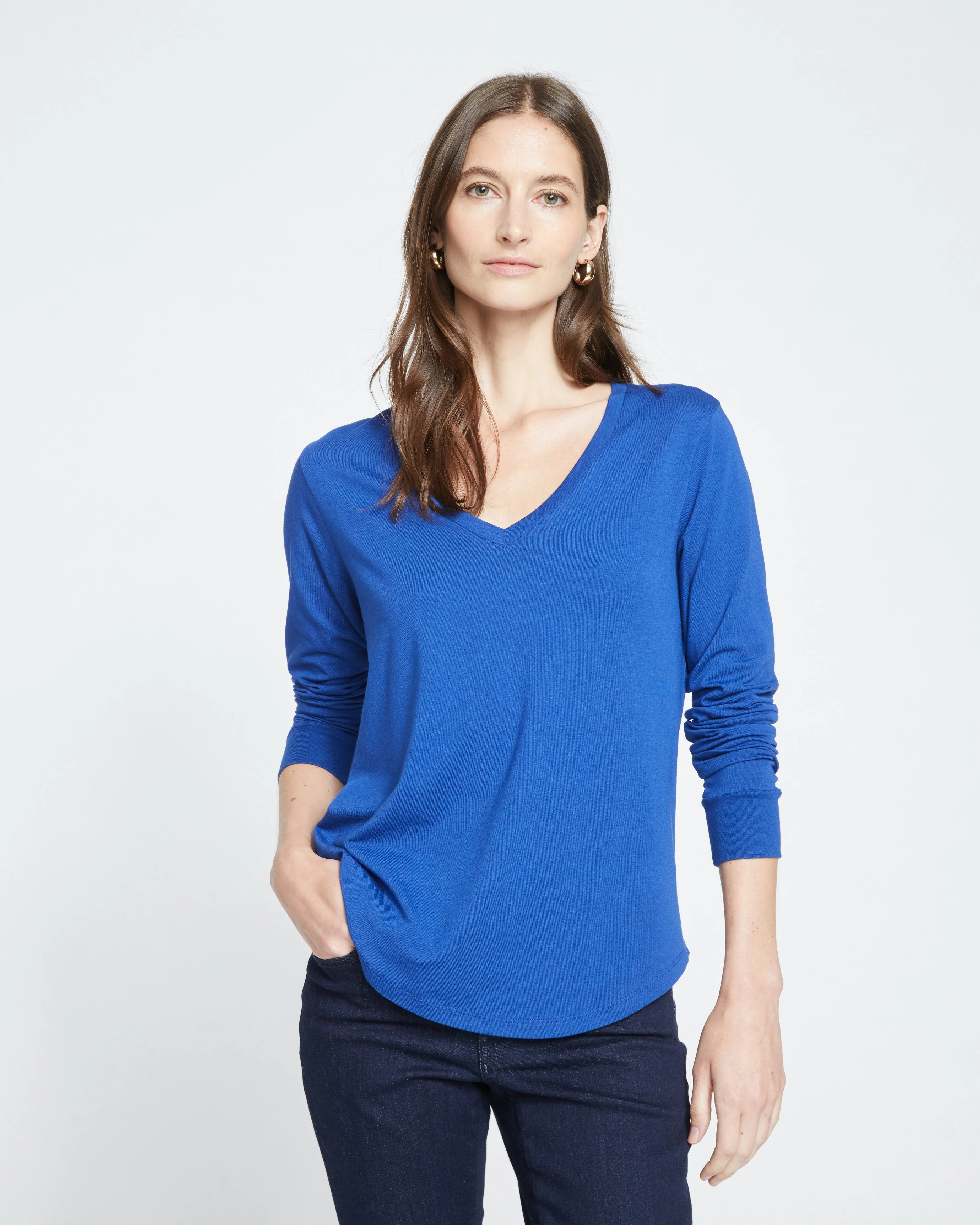 Long Sleeve V Rex - Lapis sold by Universal Standard product image thumbnail 2