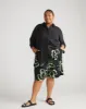 Cooling Stretch Cupro Artist Shirt - Black sold by Universal Standard