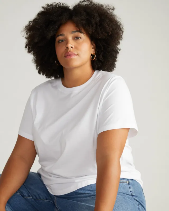 Pure Cotton Tee - White sold by Universal Standard