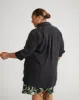Cooling Stretch Cupro Artist Shirt - Black sold by Universal Standard