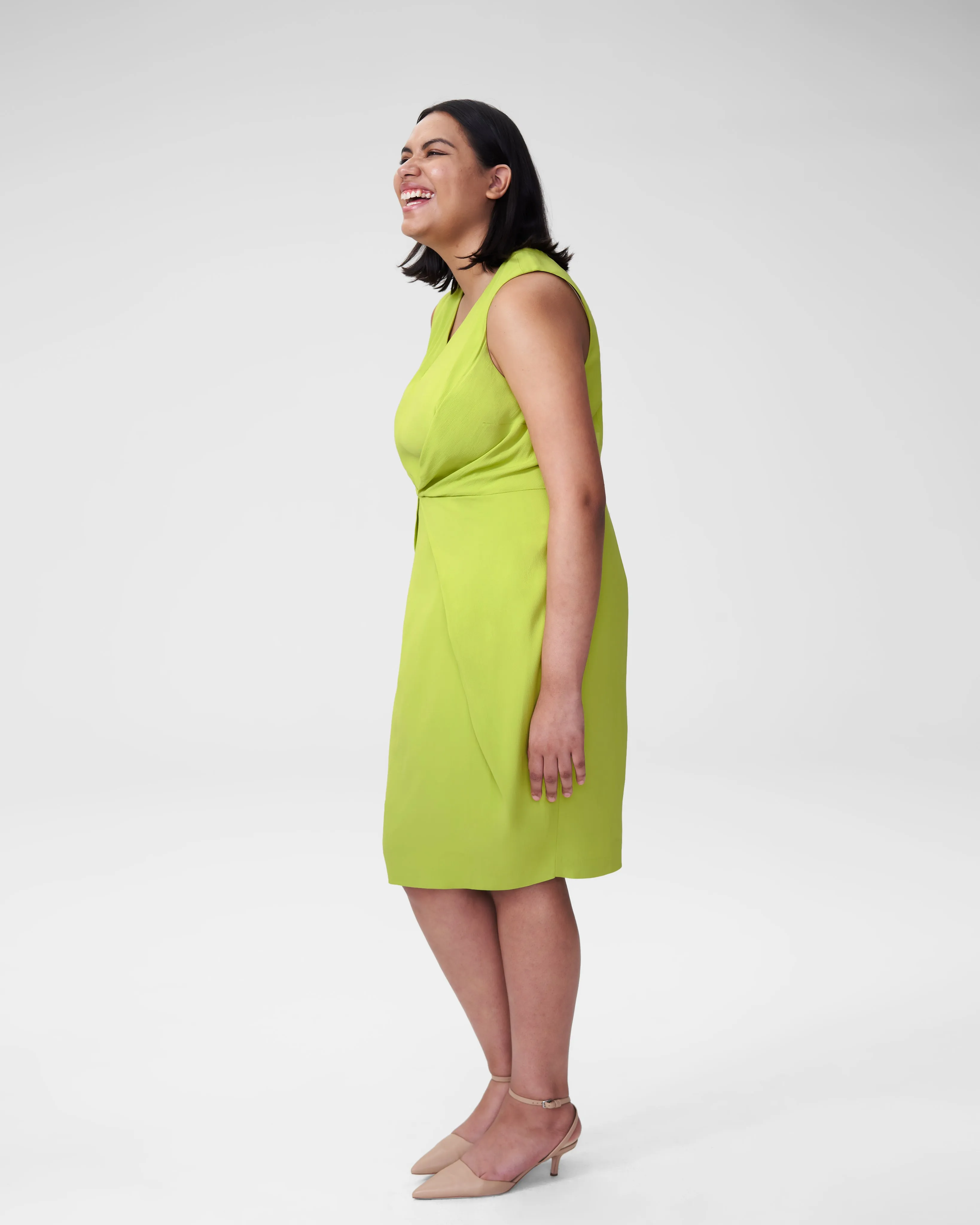 Raven V-Neck Dress - Lime sold by Universal Standard product image thumbnail 2