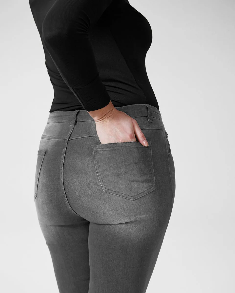 Logan High Rise 5 Pocket Vintage Jeans - Distressed Grey sold by Universal Standard product image thumbnail 4