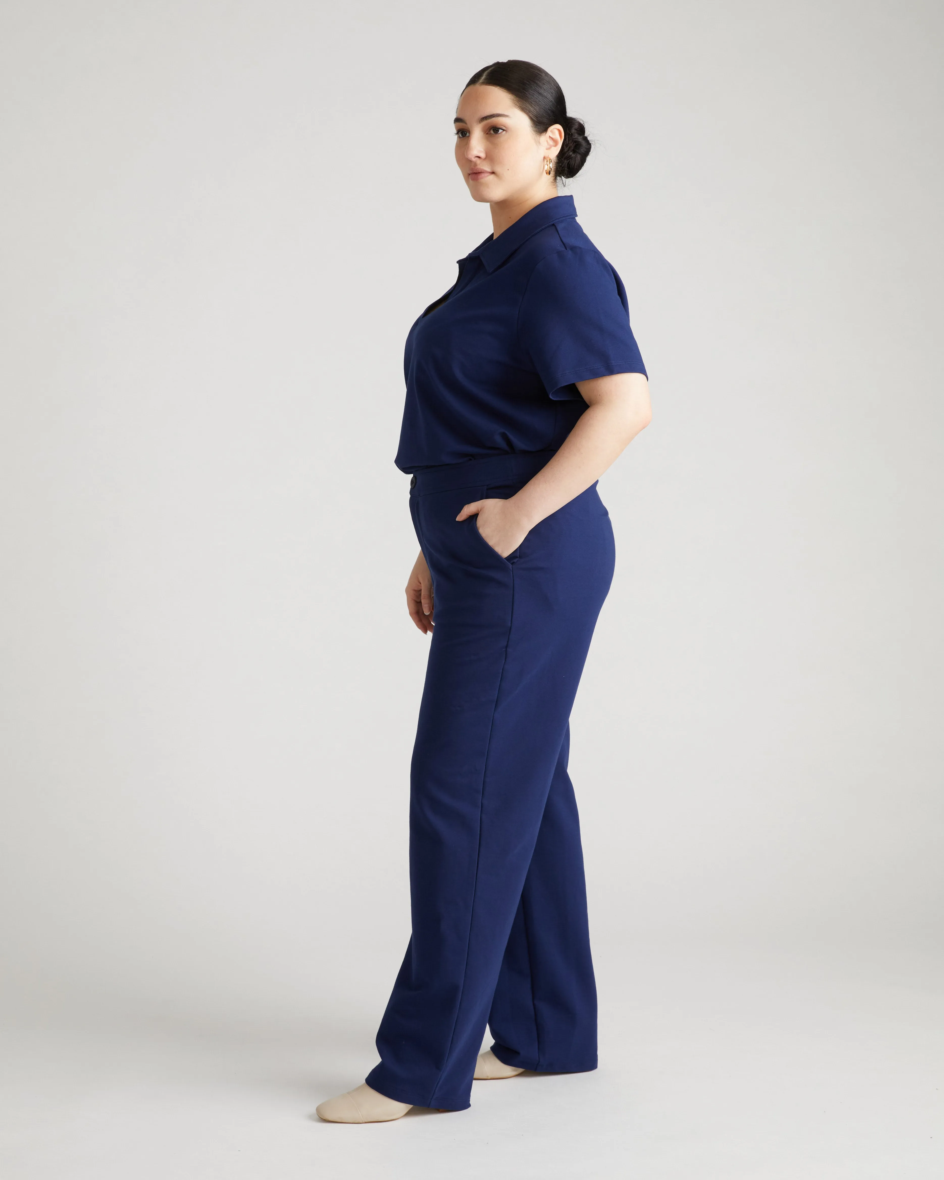 Varsity French Terry Trousers - Cenote sold by Universal Standard product image thumbnail 3