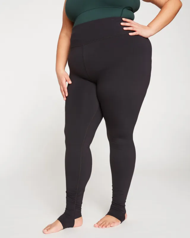 Next-to-Naked Stirrup Legging - Black sold by Universal Standard