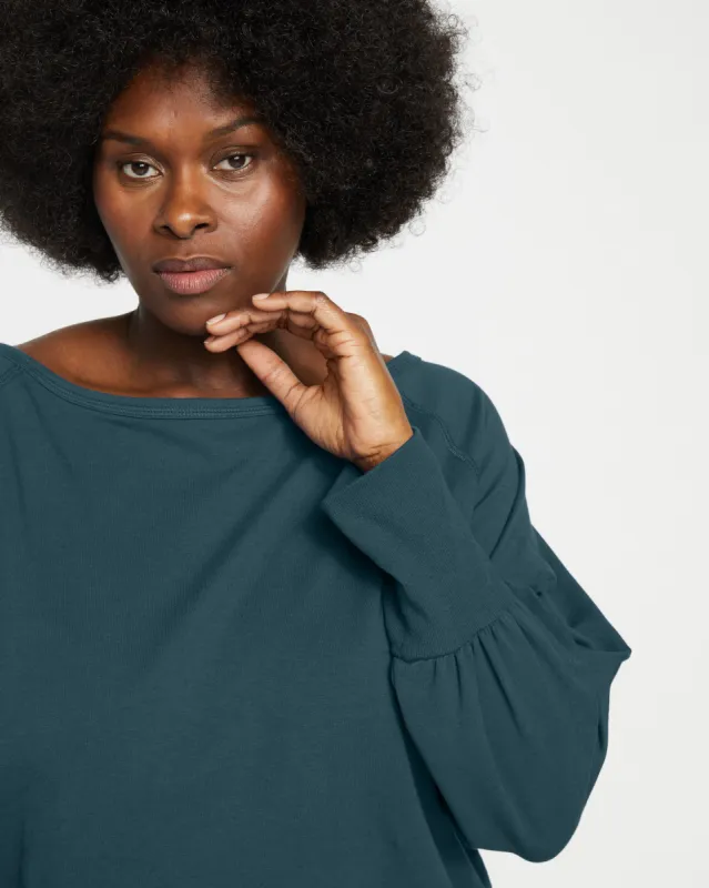 Super Soft Terry Scoop Sweatshirt - Deep Sea sold by Universal Standard