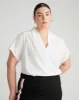 Better-Than-Silk V-Neck Top - White sold by Universal Standard