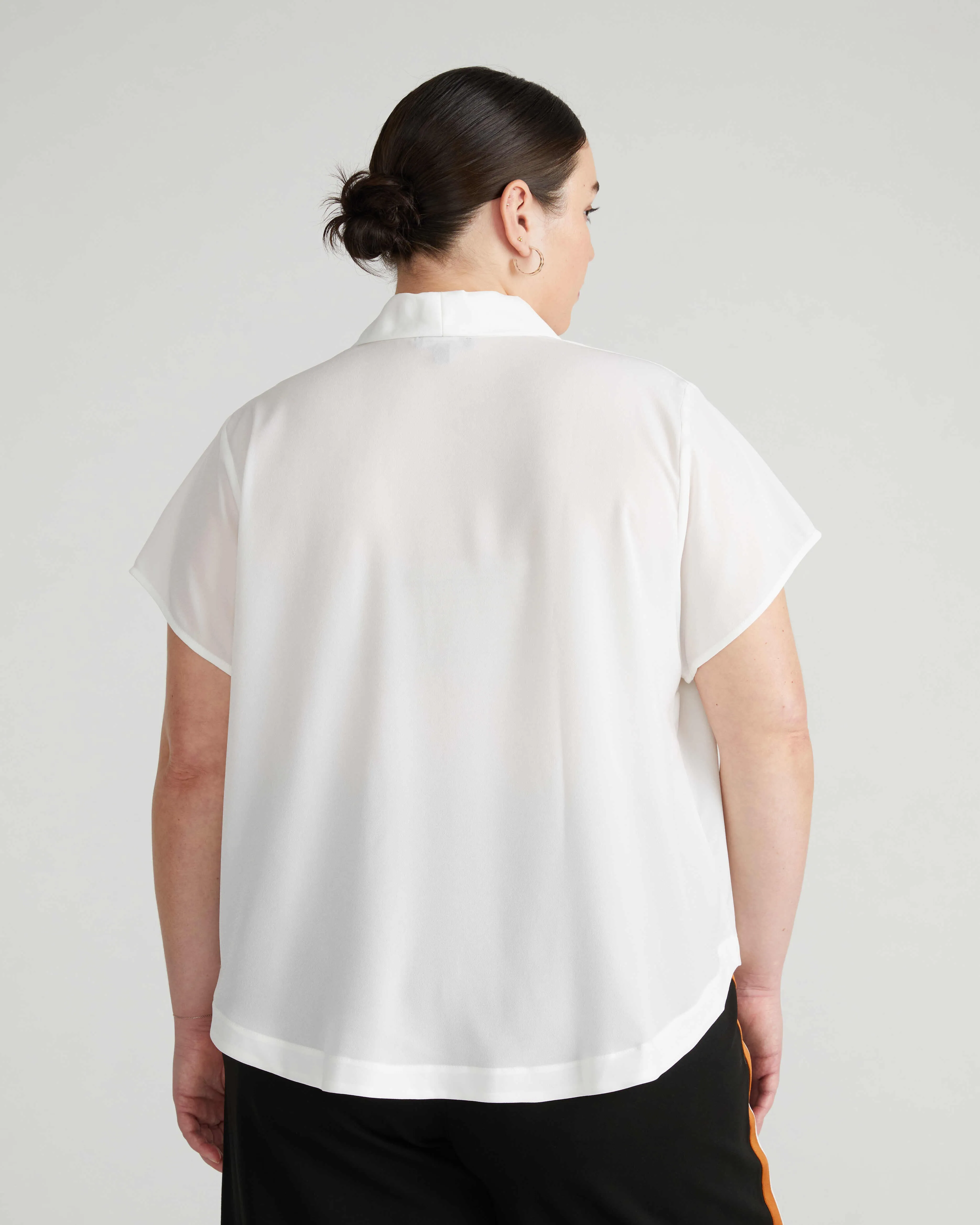 Better-Than-Silk V-Neck Top - White sold by Universal Standard product image thumbnail 4