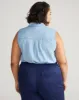 Perfect Tencel Chambray Sleeveless Shirt - Morning Blue sold by Universal Standard