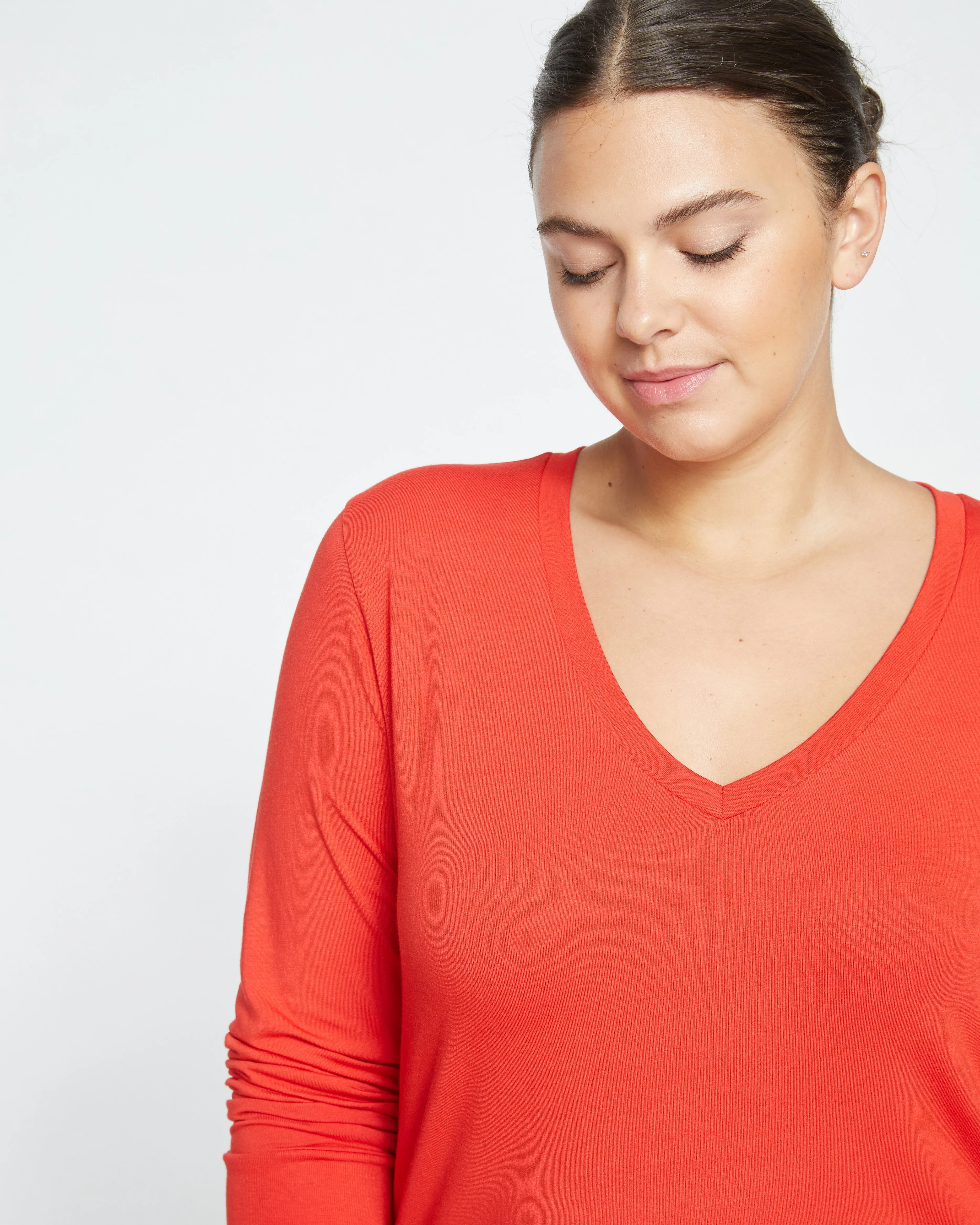 Long Sleeve V Rex - Sanguinello sold by Universal Standard product image thumbnail 2