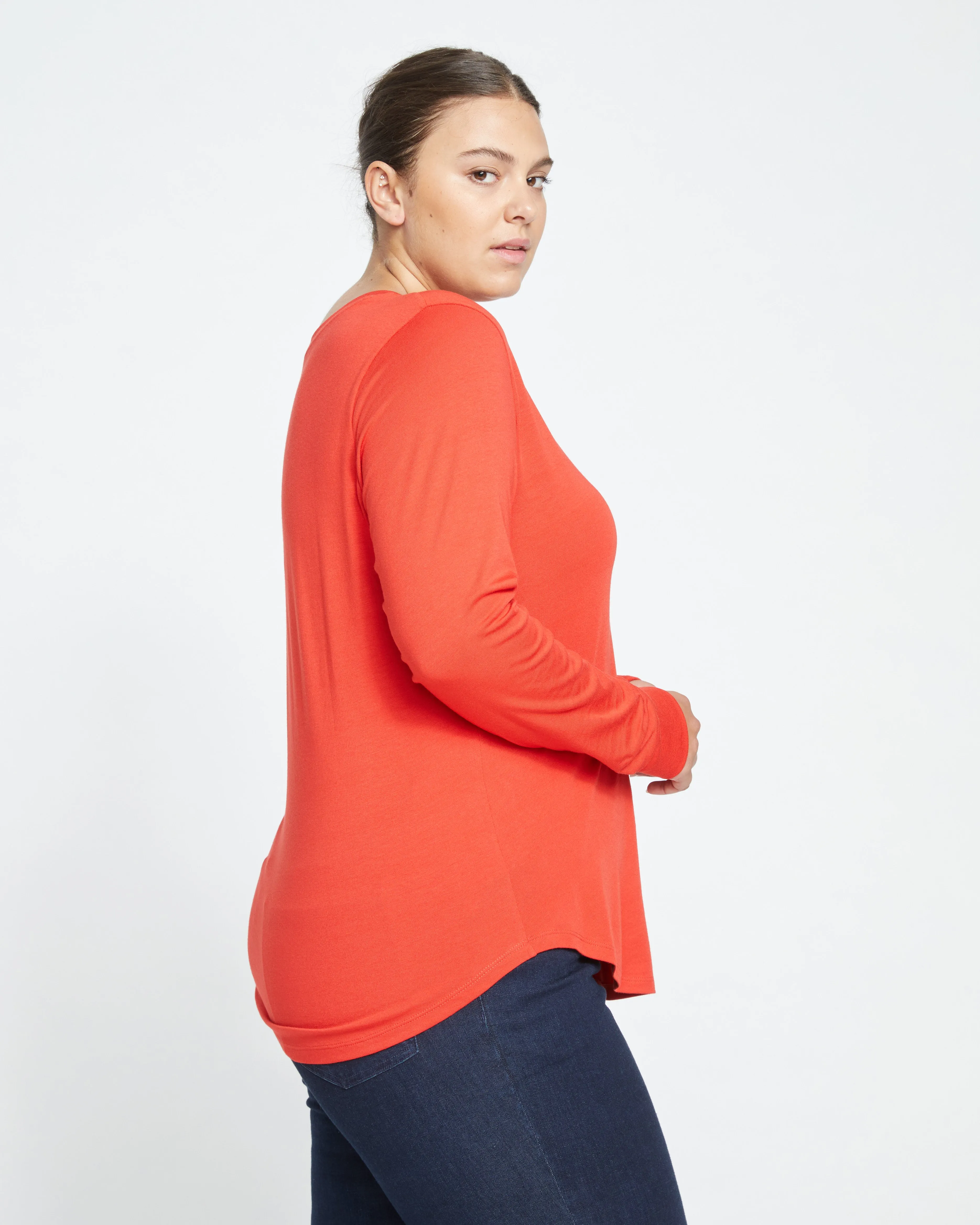 Long Sleeve V Rex - Sanguinello sold by Universal Standard product image thumbnail 3