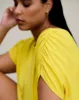 Helena Divine Jersey Gathered Tee - Yellow sold by Universal Standard