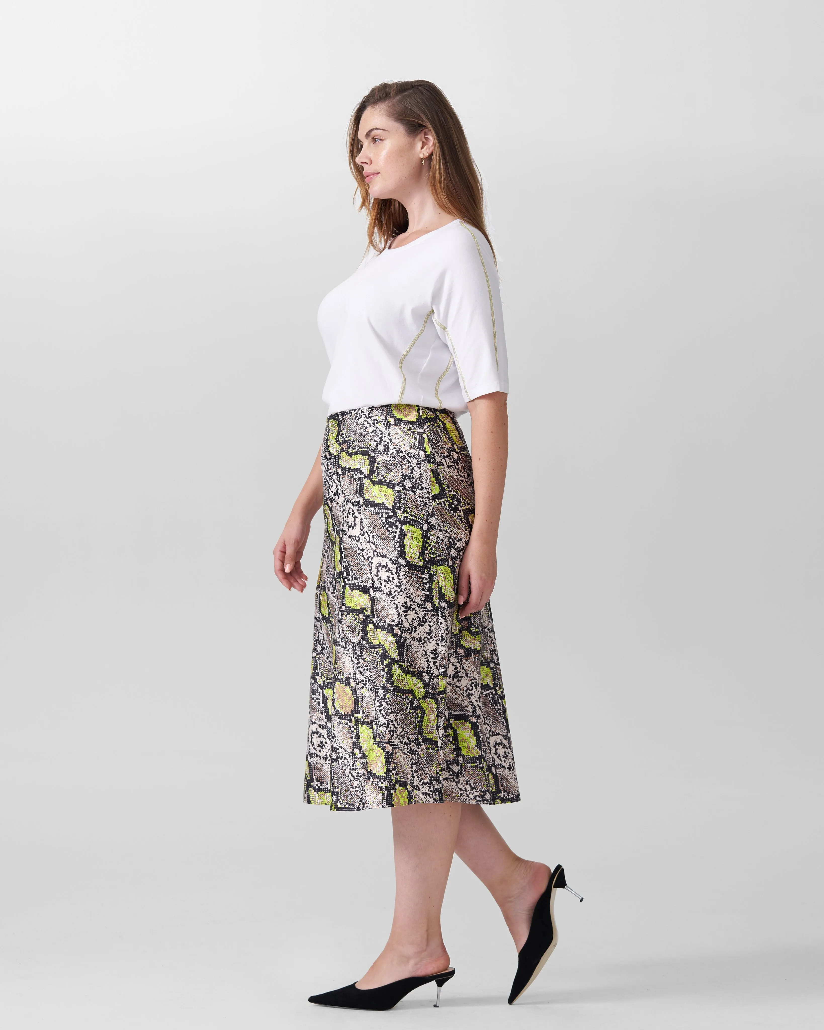 Venencia Short Sleeve Contrast Stitch Top - White sold by Universal Standard product image thumbnail 3