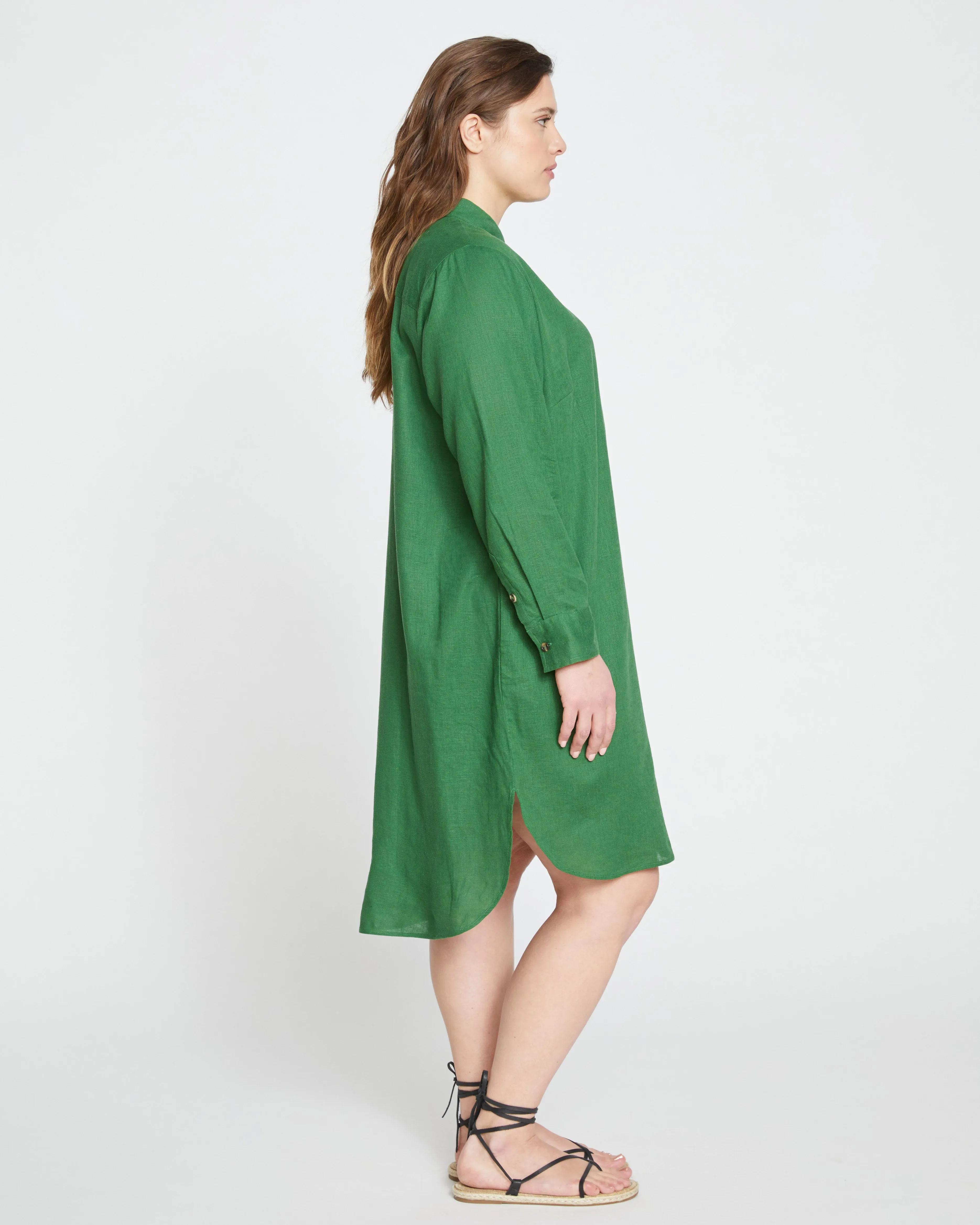 Seaside Linen Shirtdress - Jardin | Parallel
