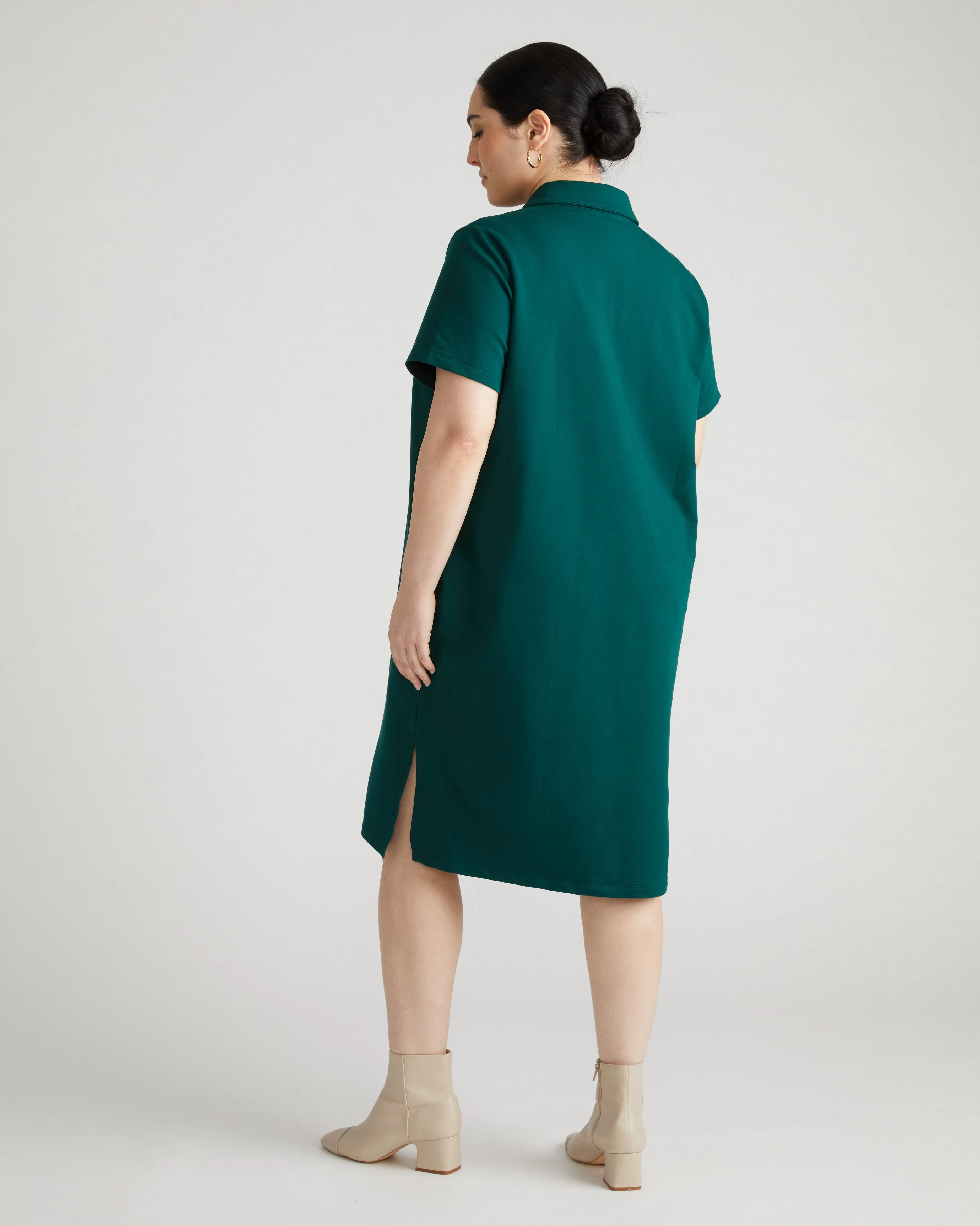 Varsity French Terry Polo Dress - Botanic sold by Universal Standard product image thumbnail 4