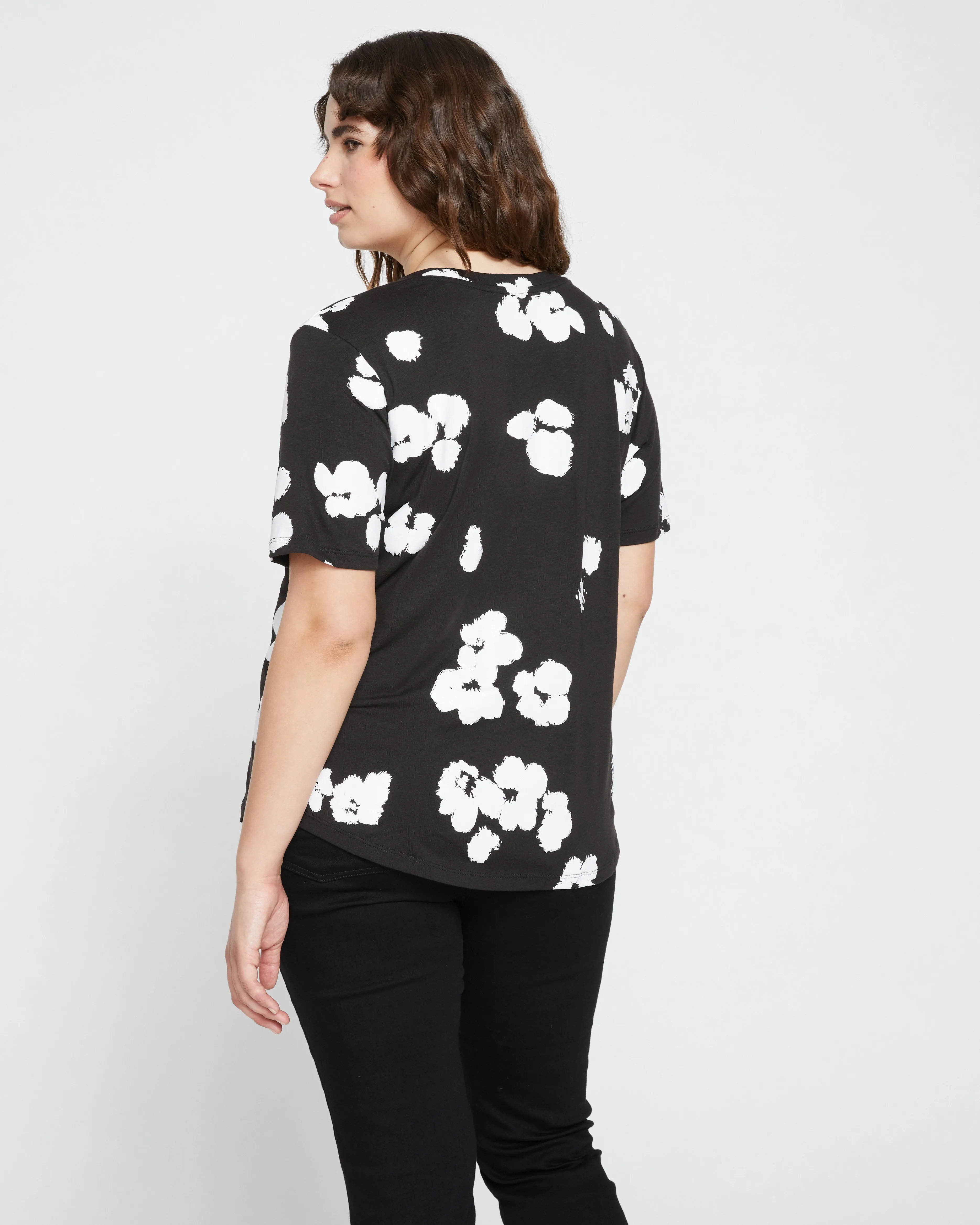 V Rex - Black with Painted Flowers sold by Universal Standard product image thumbnail 4