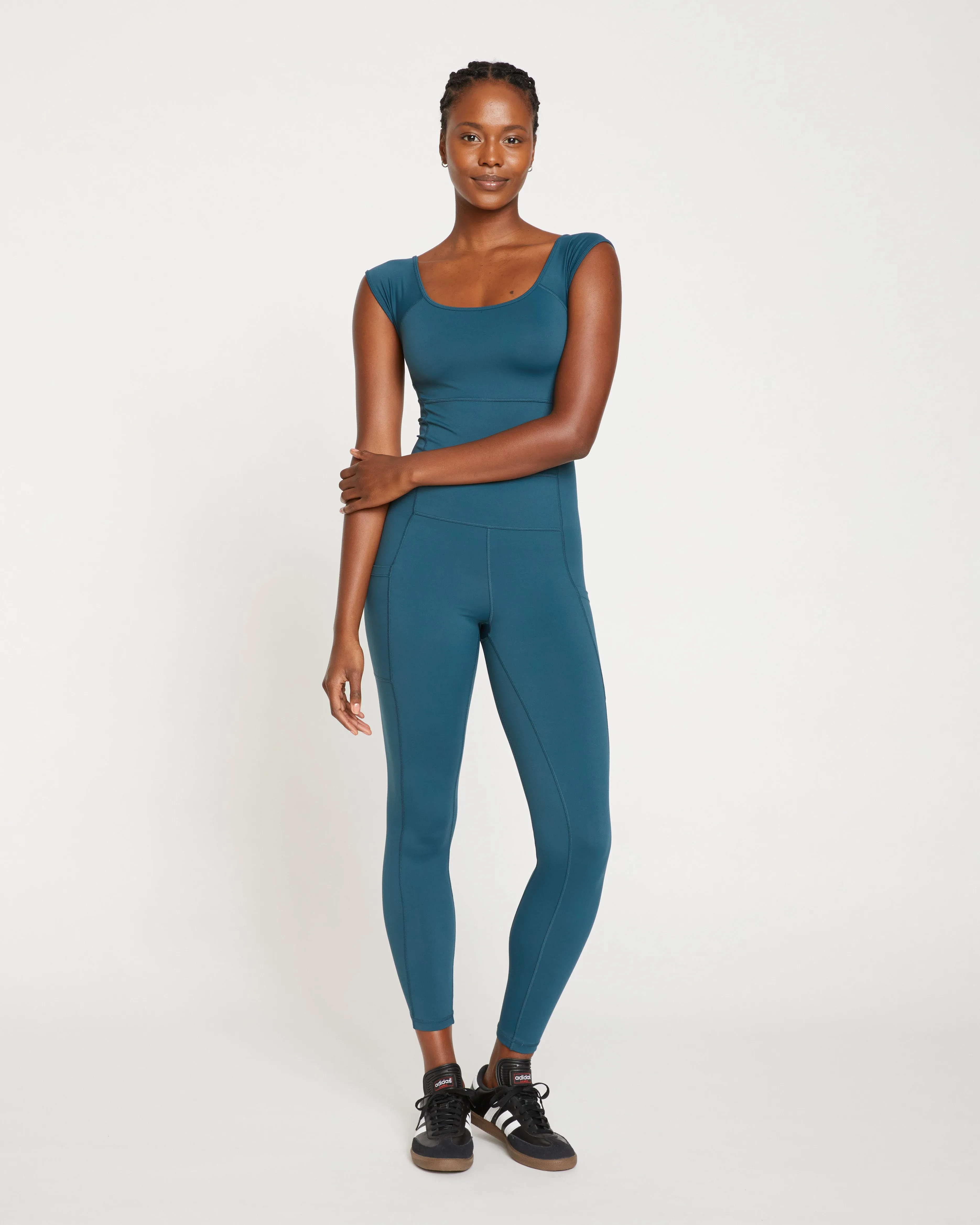 Next-to-Naked Cap Sleeve Bodysuit - Deep Sea sold by Universal Standard product image thumbnail 2