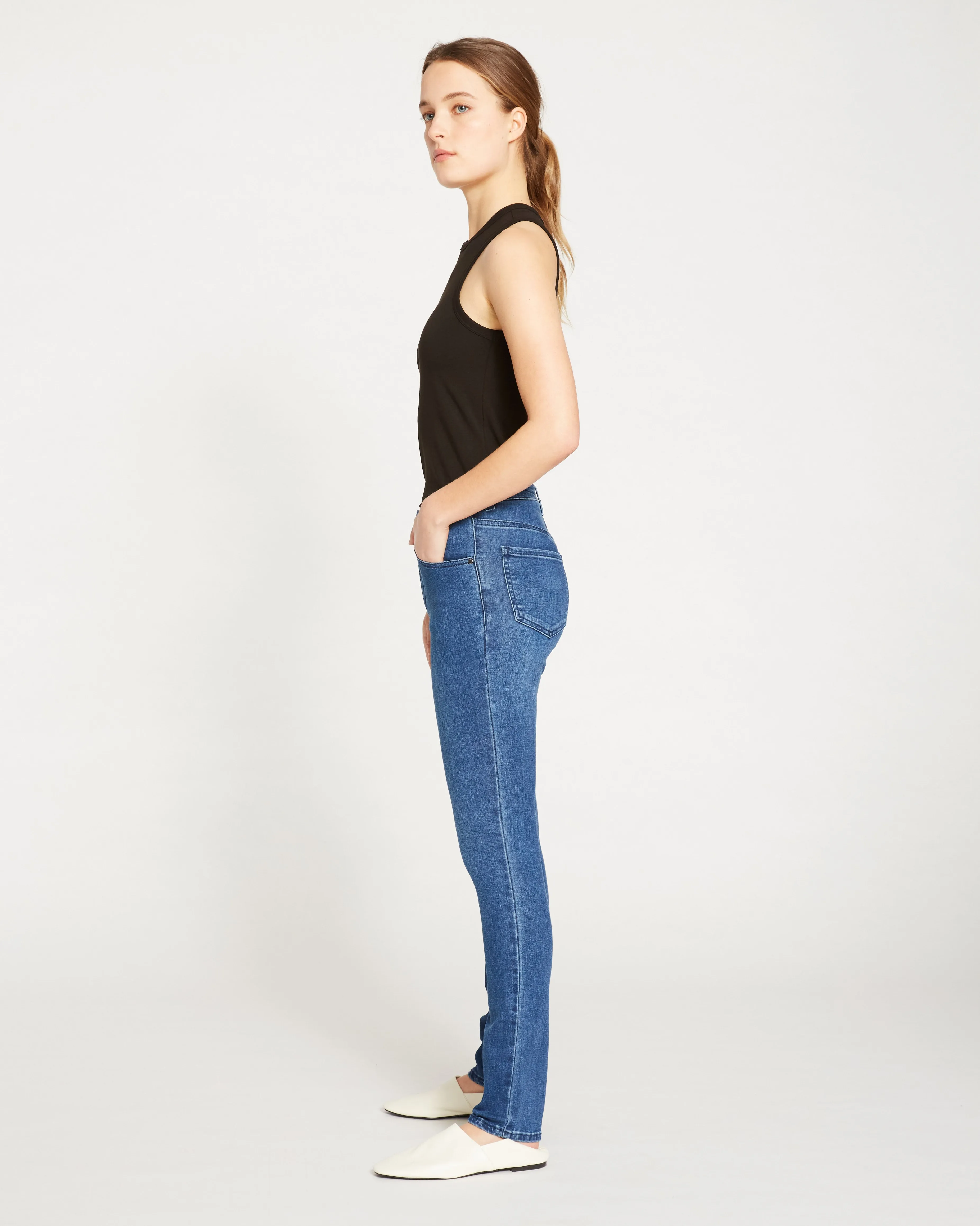 Seine High Rise Skinny Jeans 32 Inch - True Blue sold by Universal Standard product image thumbnail 5