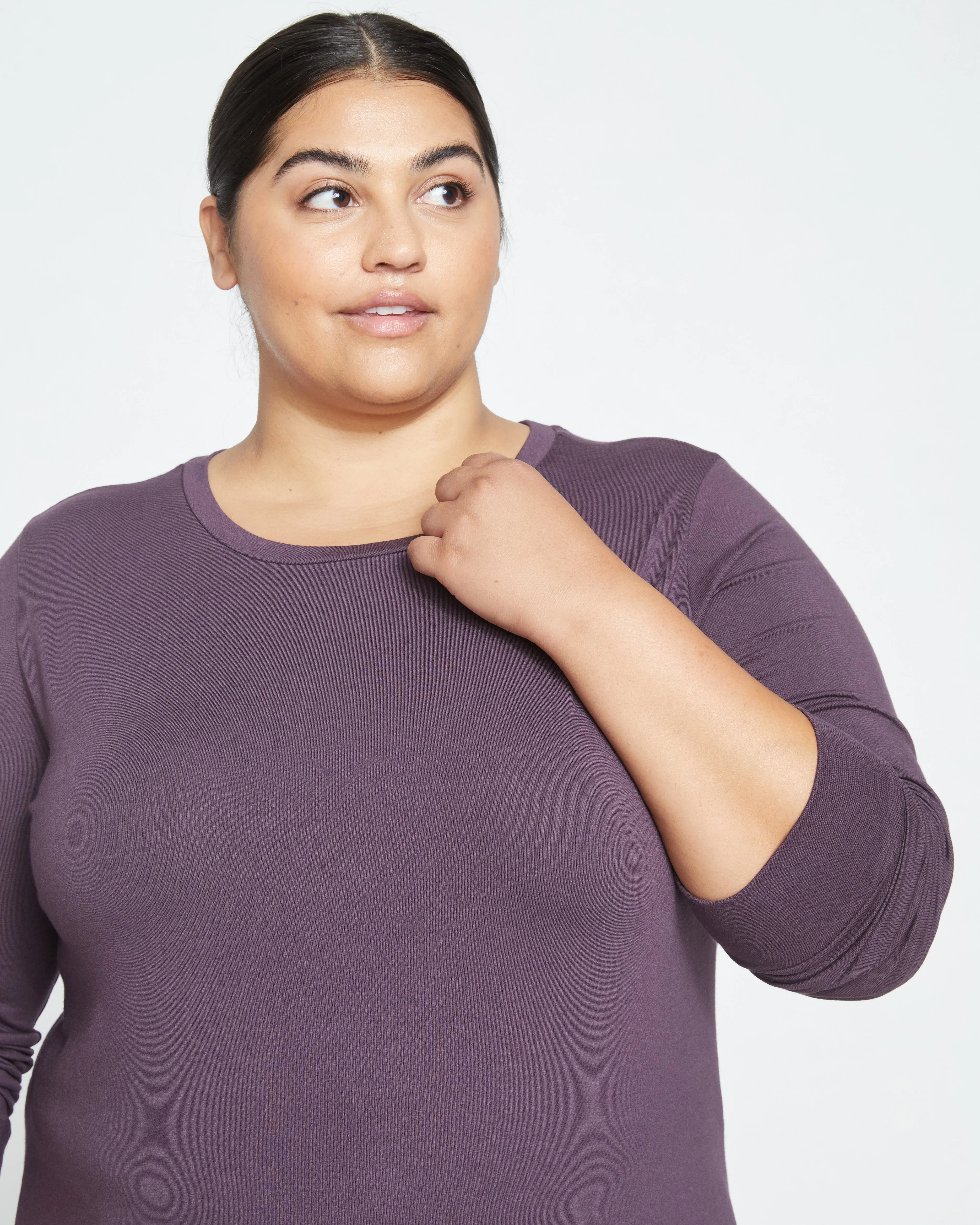 Long Sleeve Tee Rex - Faded Plum sold by Universal Standard