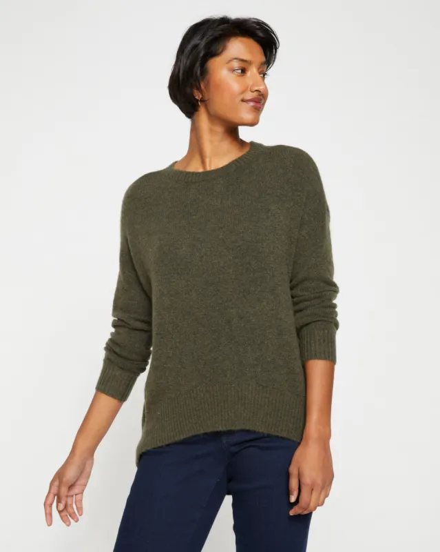 Fuzzy High-Low Sweater - Nori sold by Universal Standard