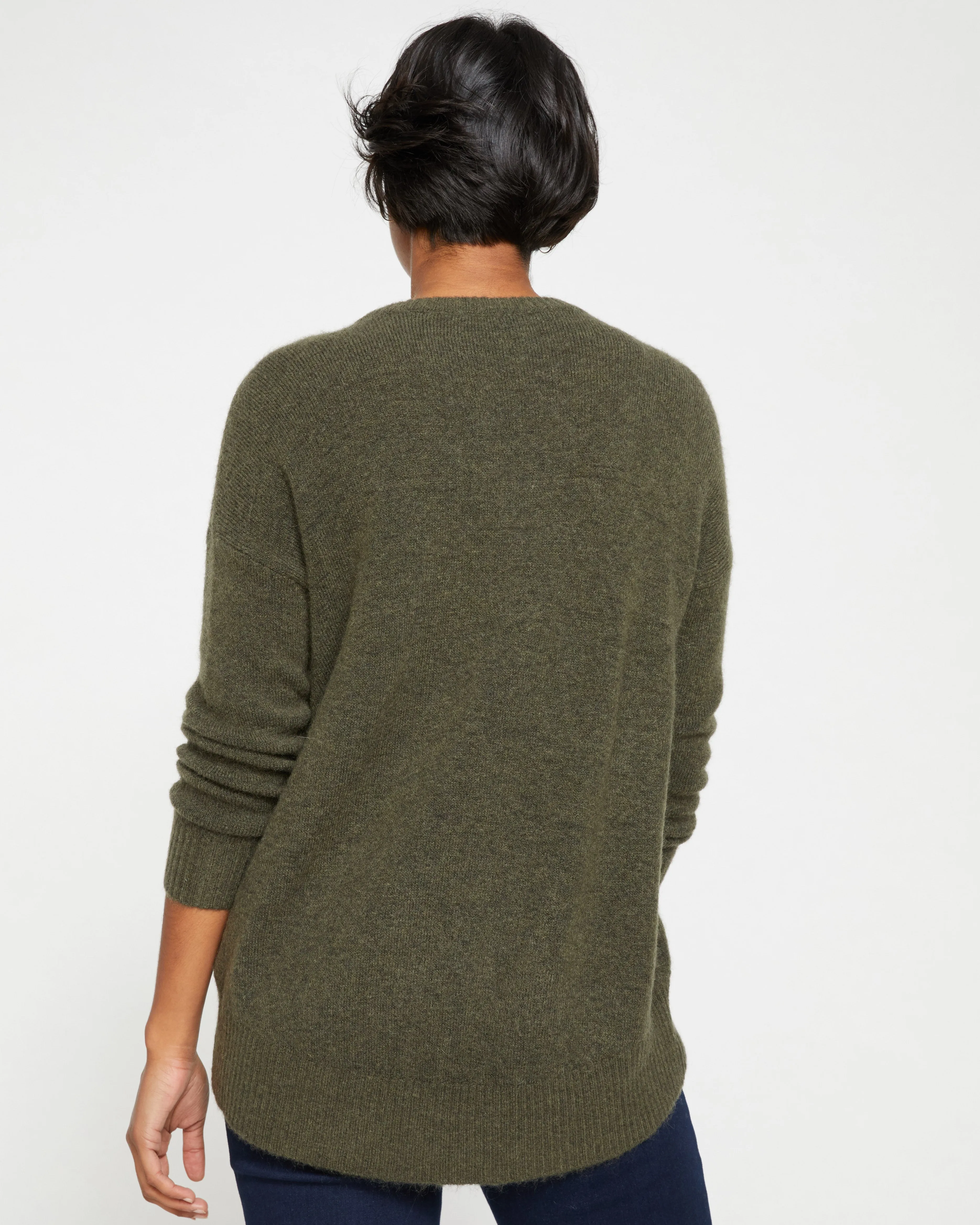 Fuzzy High-Low Sweater - Nori sold by Universal Standard product image thumbnail 4