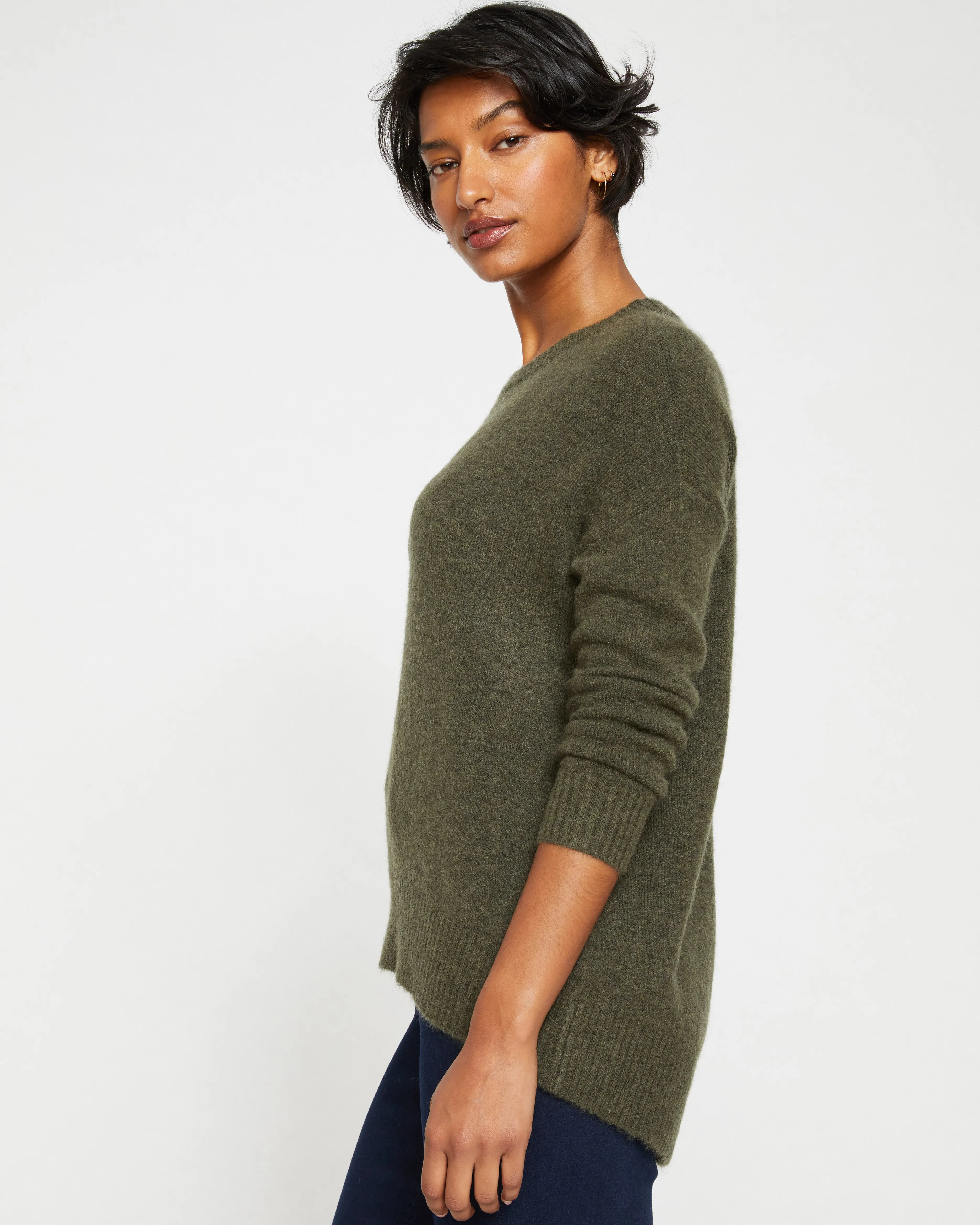 Fuzzy High-Low Sweater - Nori sold by Universal Standard product image thumbnail 3