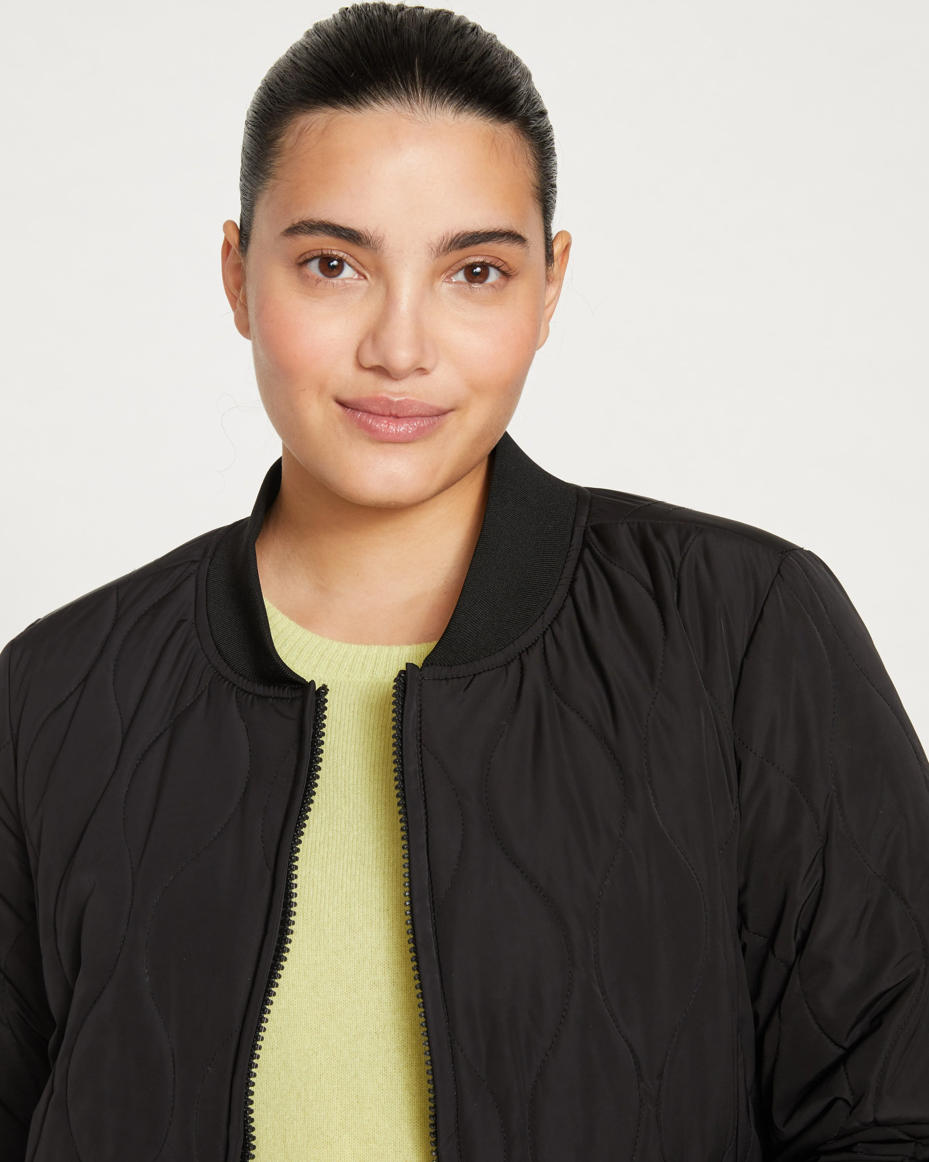 Hudson Quilted Coat - Black sold by Universal Standard product image thumbnail 2