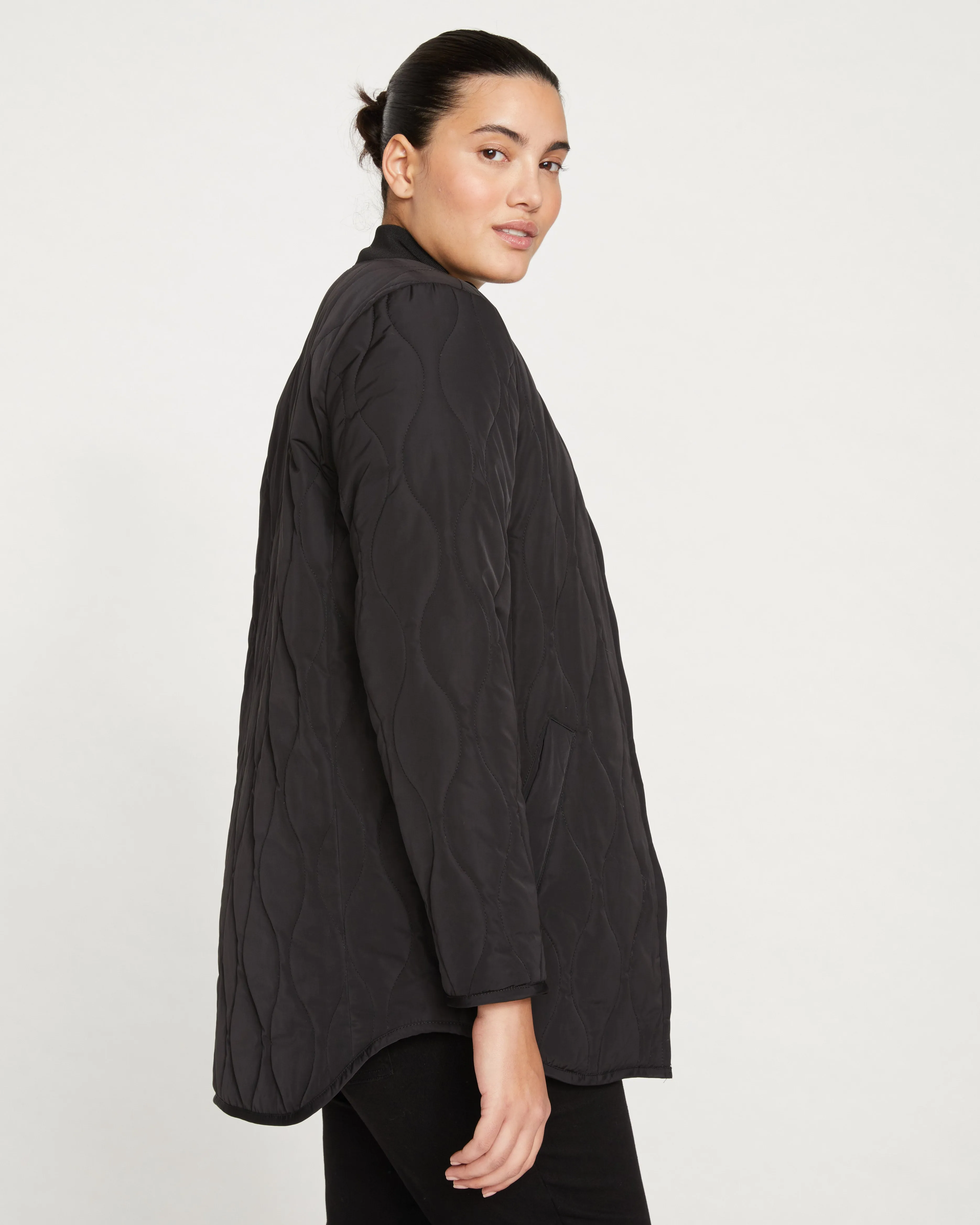 Hudson Quilted Coat - Black sold by Universal Standard product image thumbnail 3