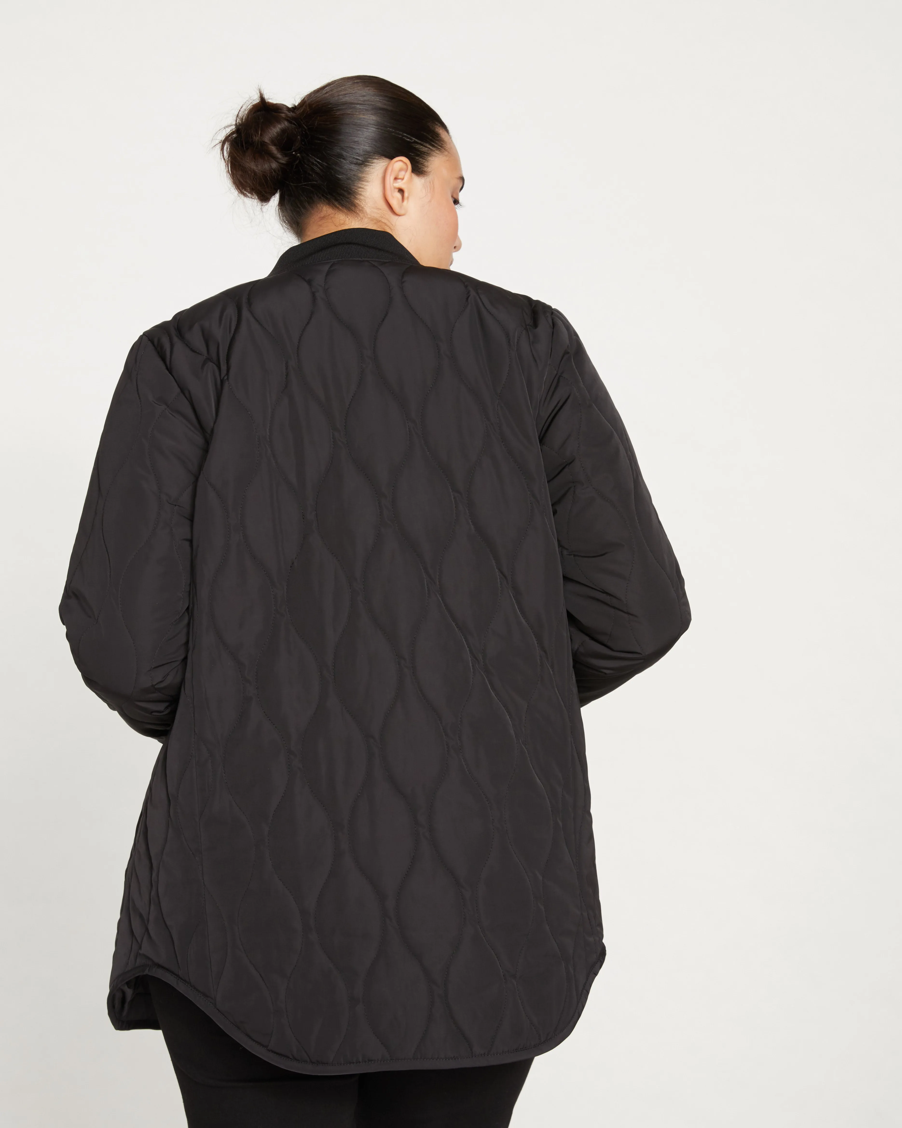 Hudson Quilted Coat - Black sold by Universal Standard product image thumbnail 4