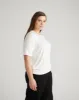 Aimee Liquid Jersey Rib Hem Tee - White sold by Universal Standard