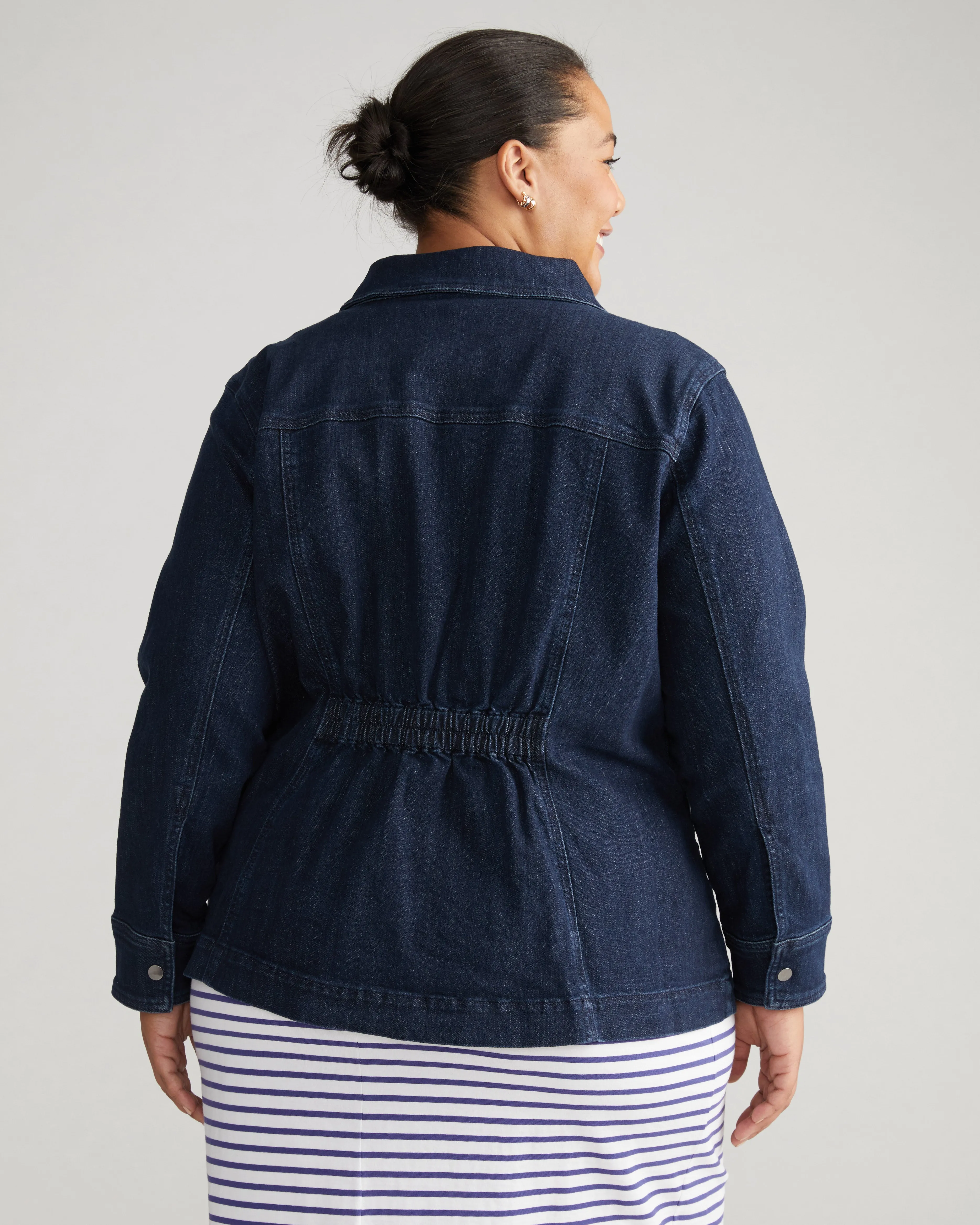 Denim Utility Jacket - Dark Indigo sold by Universal Standard product image thumbnail 4