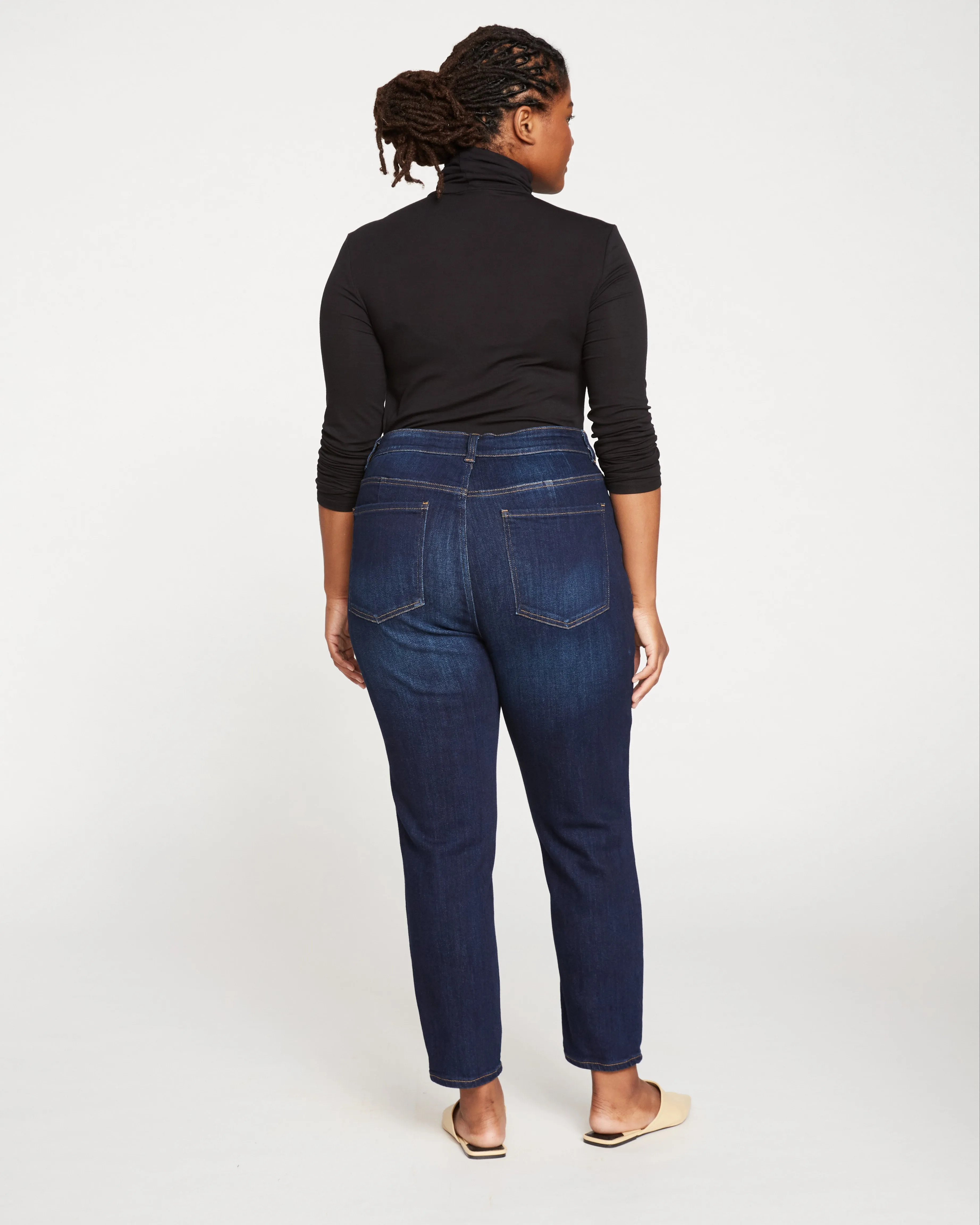 Joni High Rise Curve Slim Leg Jeans 27 Inch - Midnight Blue sold by Universal Standard product image thumbnail 5