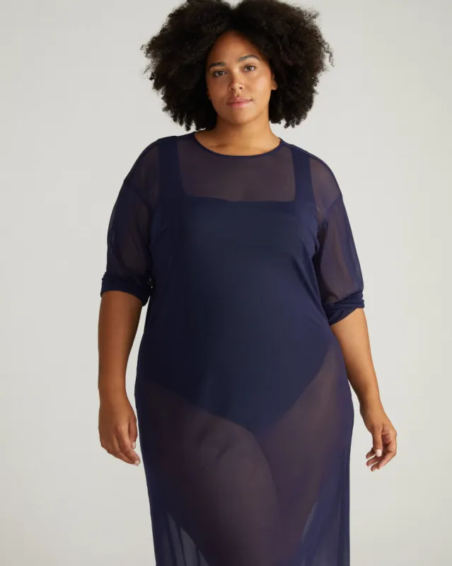 Thames Fog Dress - Classic Navy sold by Universal Standard