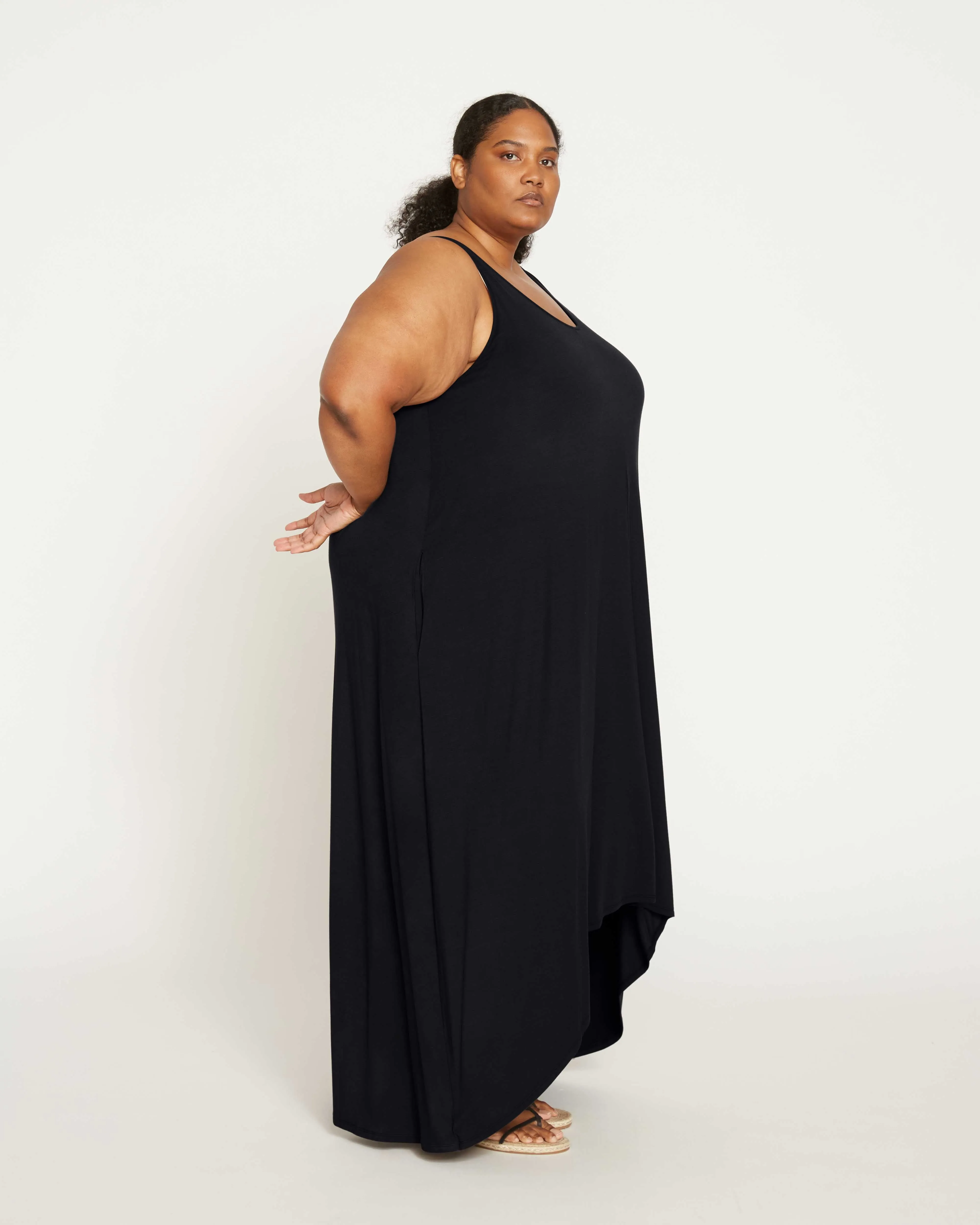 Athena Divine Jersey Dress - Black sold by Universal Standard product image thumbnail 3
