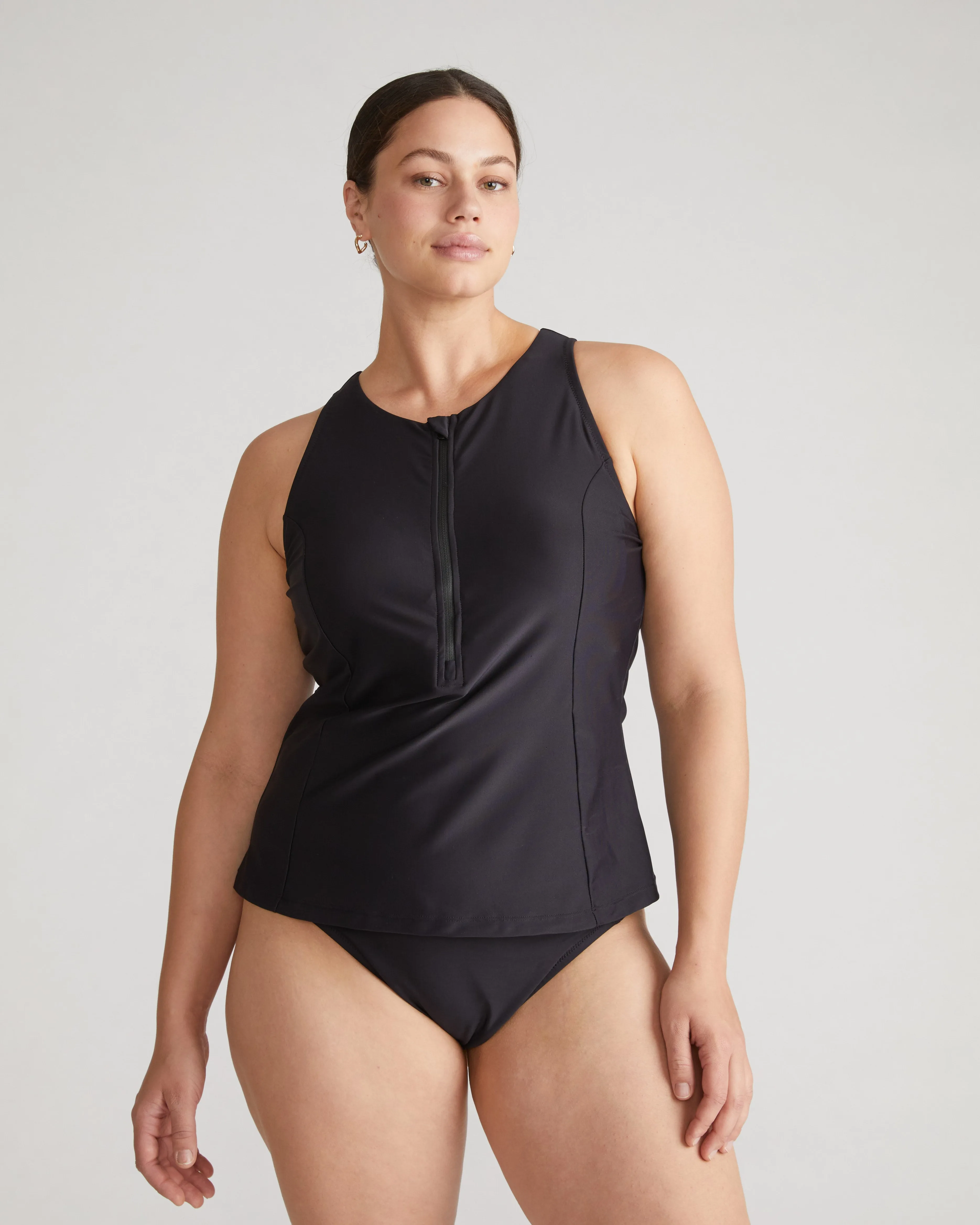 The Surf Tankini - Black sold by Universal Standard