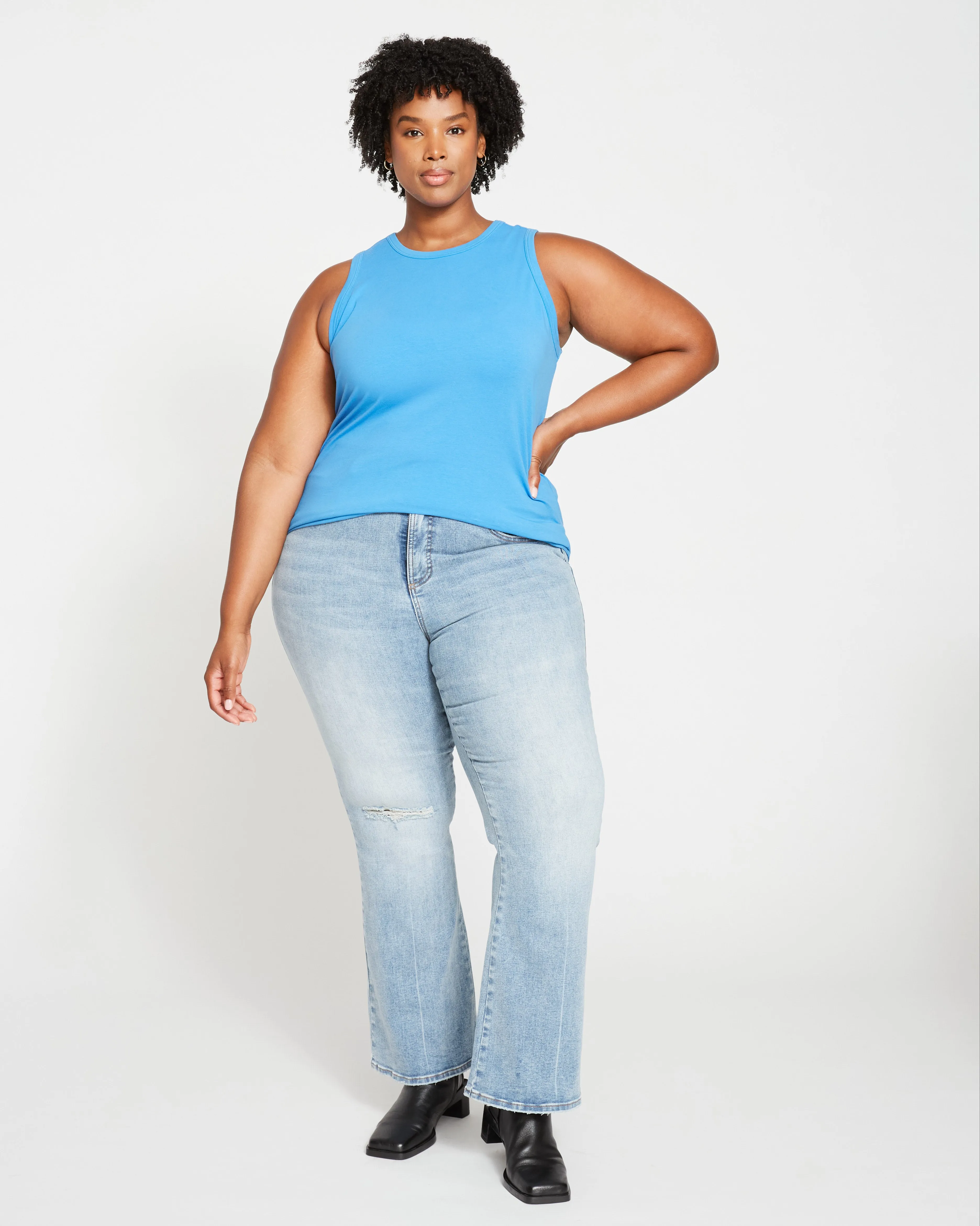 Cai High Neck Tank - Cobalt sold by Universal Standard product image thumbnail 2