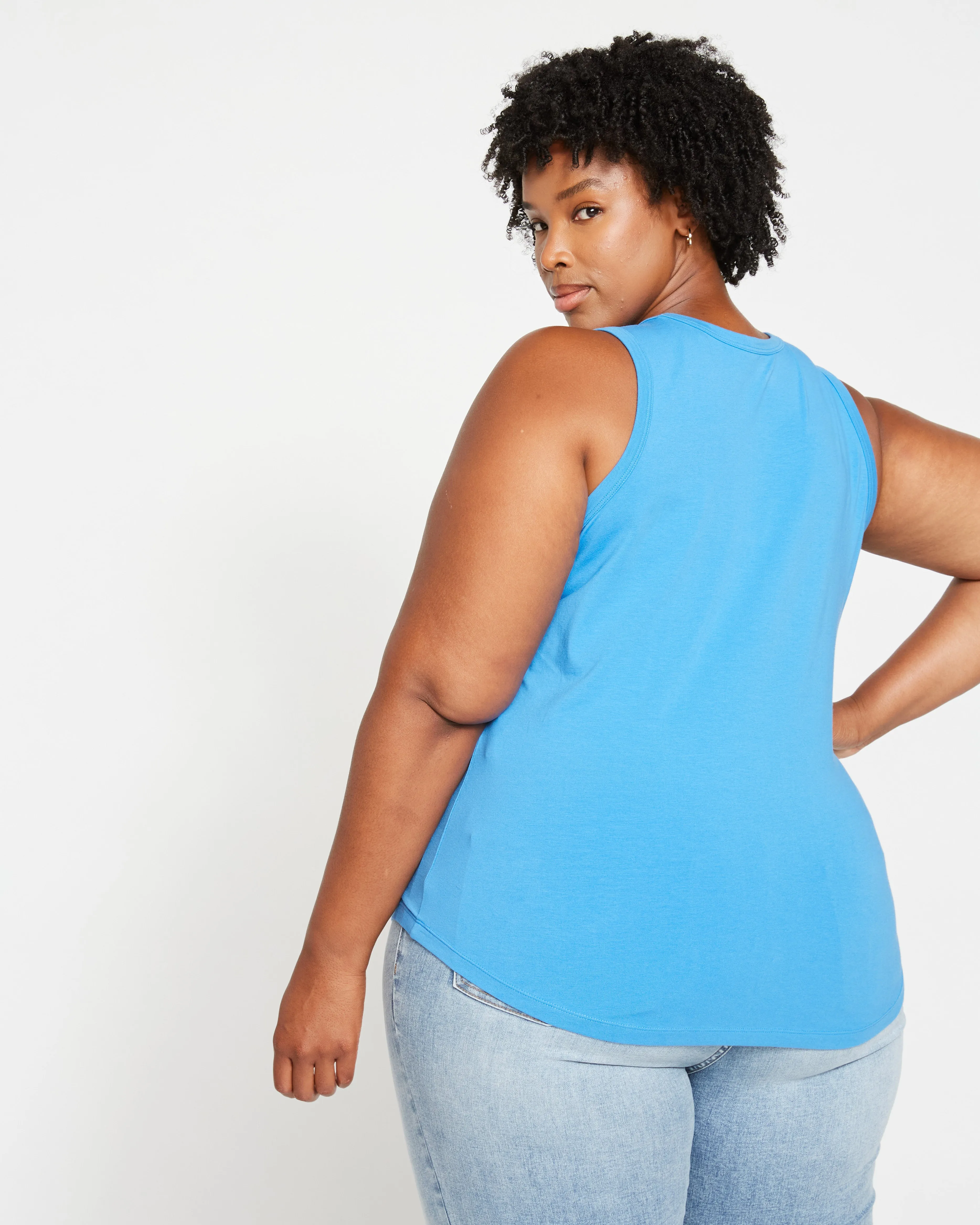 Cai High Neck Tank - Cobalt sold by Universal Standard product image thumbnail 4