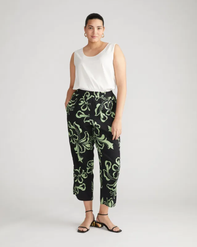 Cooling Stretch Cupro Pants - Capoterra Hibiscus sold by Universal Standard