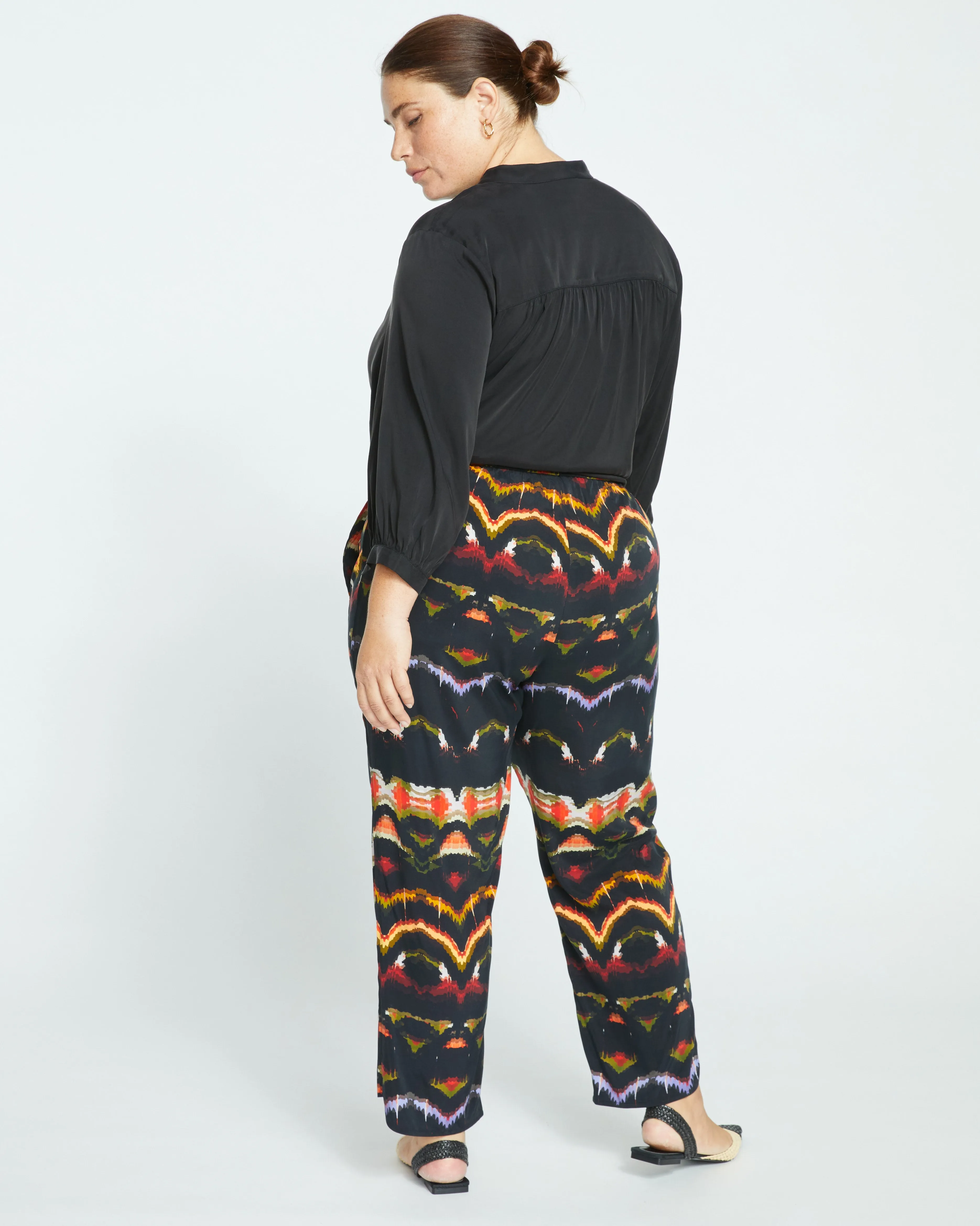 Cooling Stretch Cupro Pants - Midnight Ikat sold by Universal Standard product image thumbnail 4